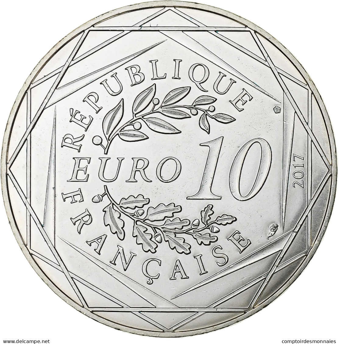 France, 10 Euro, 16, 2017, Argent, SPL - Francia