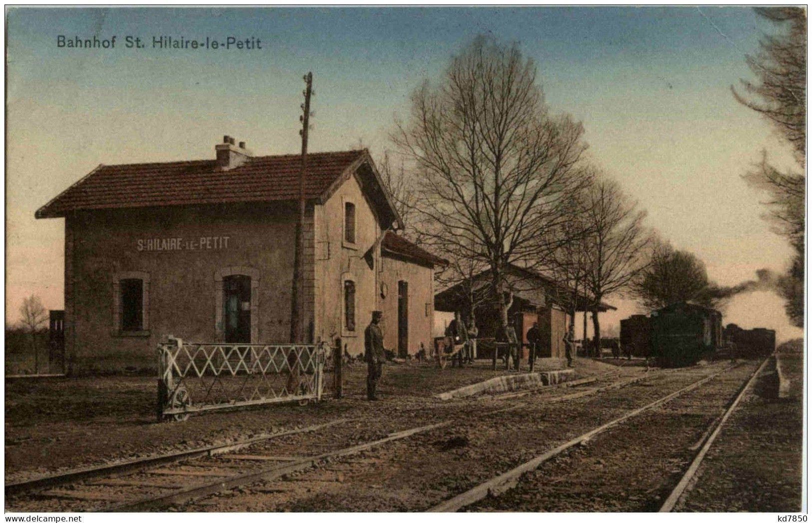 St. Hilaire Le Petit - La Gare - Feldpost - Autres & Non Classés