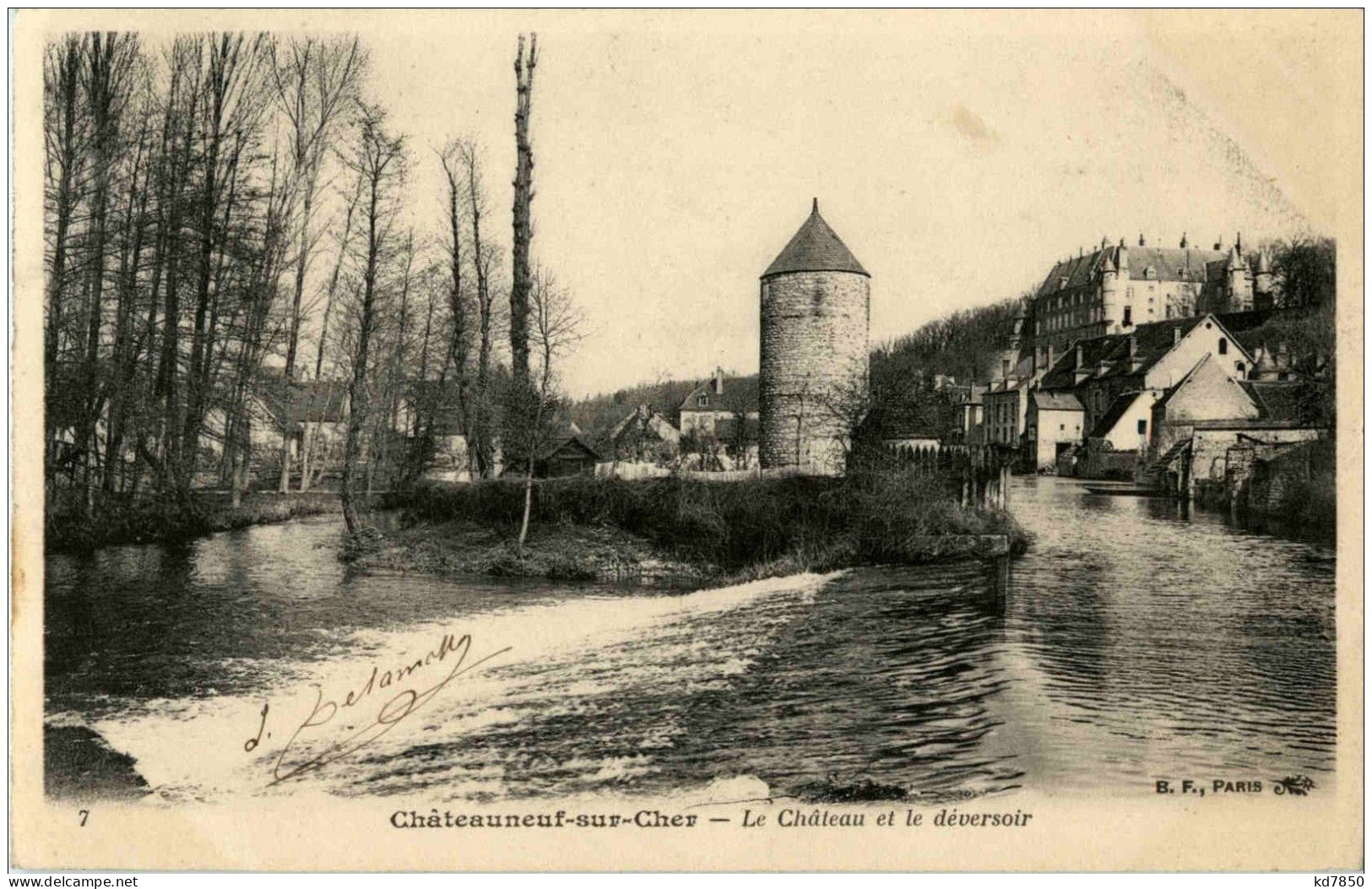 Chateauneuf Sur Cher - Le Chateau Et Le Deversoir - Andere & Zonder Classificatie