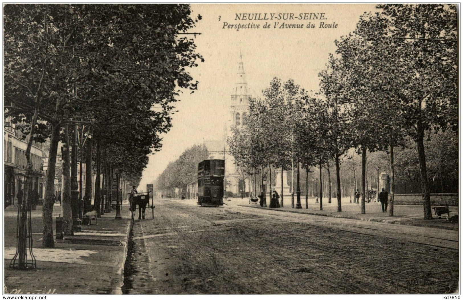 Neuilly Sur Seine - Perspective De L Avenue Du Roule - Neuilly Sur Seine