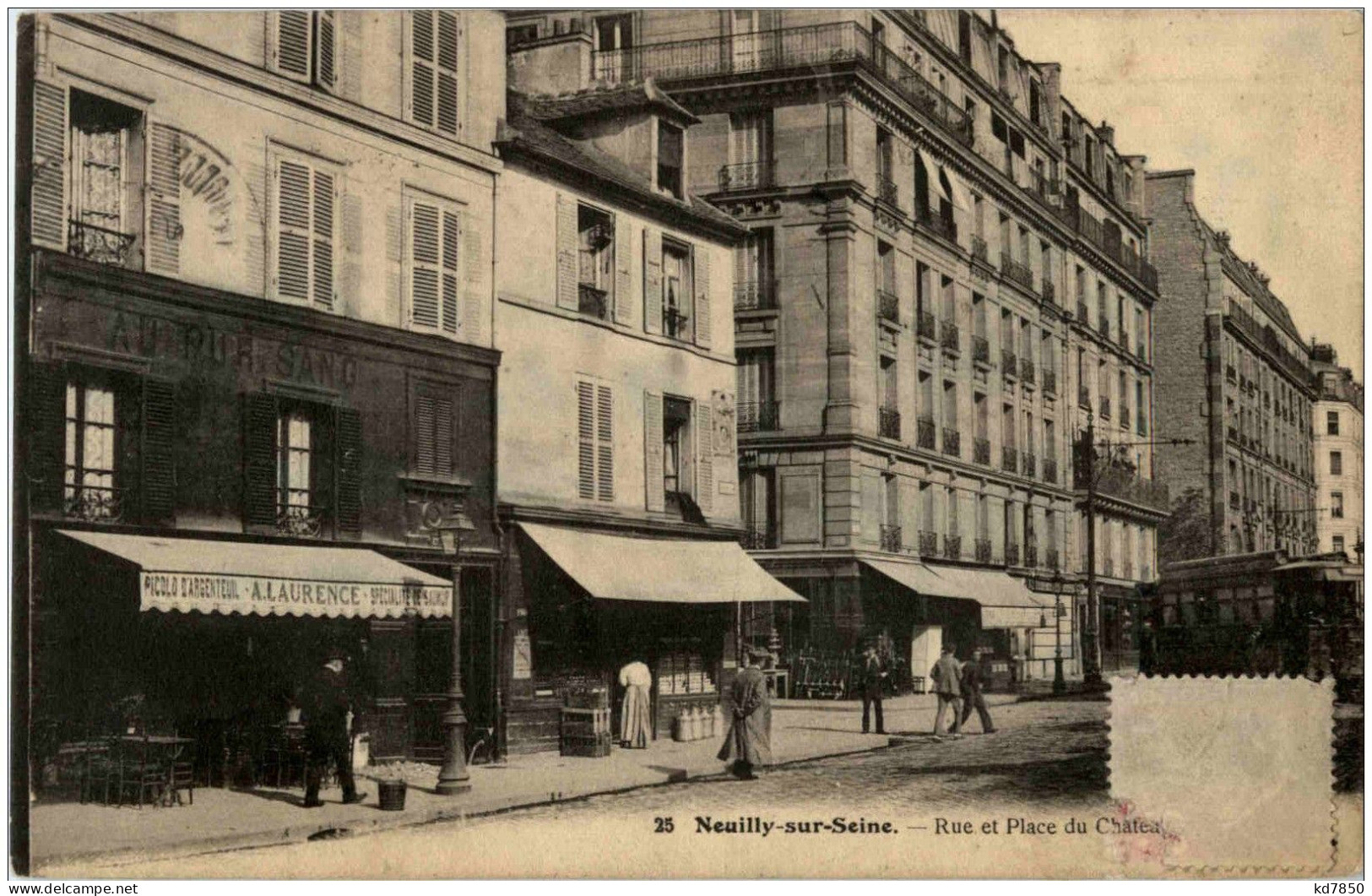 Neuilly Sur Seine - Rue Et Place Du Chateau - Neuilly Sur Seine