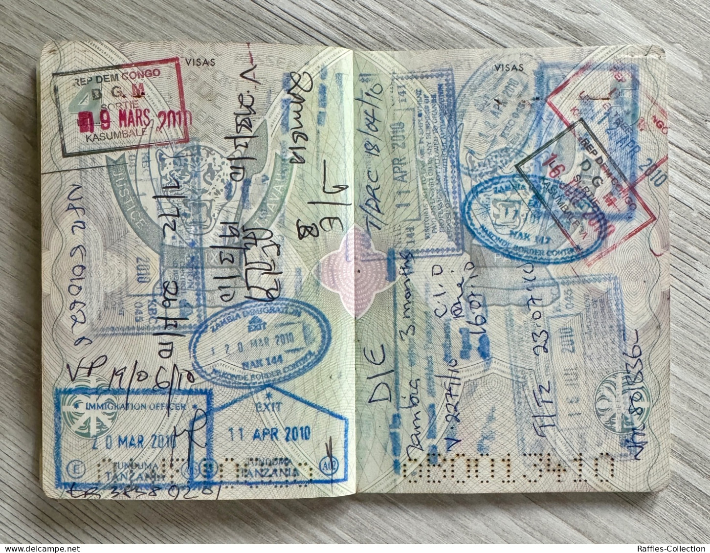 Congo Passport Passeport Reisepass Pasaporte Passaporto - Historische Documenten