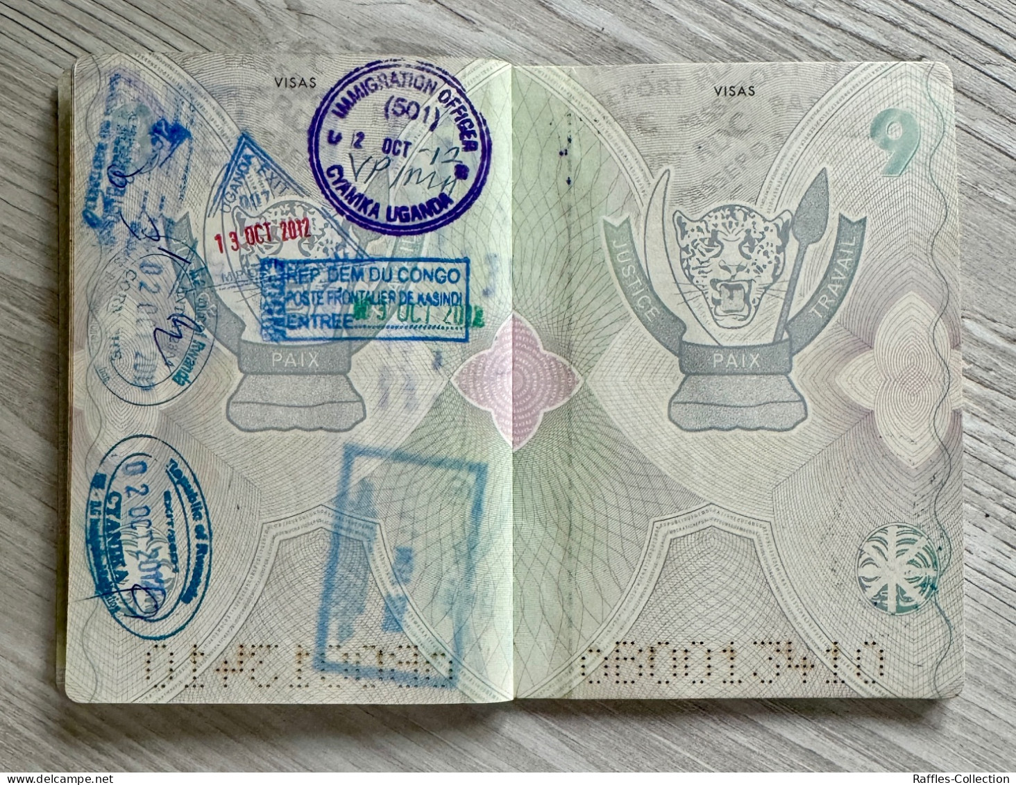 Congo passport passeport reisepass pasaporte passaporto