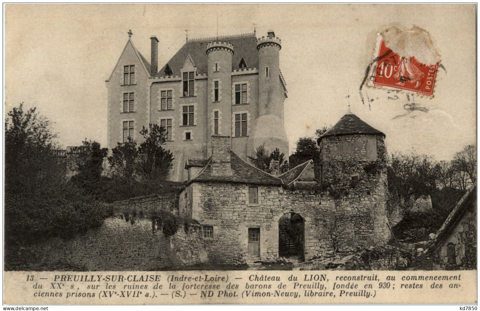 Preuilly Sur Claise - Chateau Du Lion - Autres & Non Classés