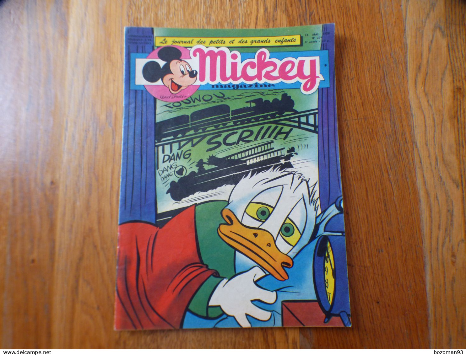 JOURNAL MICKEY BELGE  N° 294 Du 24/05/19567  COVER DONALD + BELLE ET LE CLOCHARD - Journal De Mickey