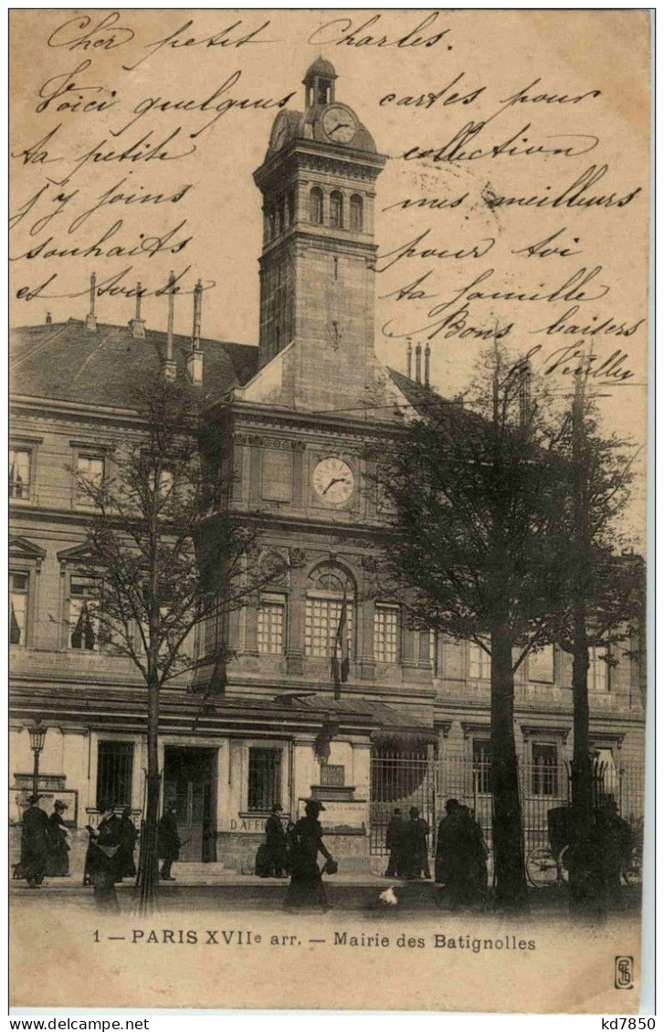 Paris - Maire Des Batignolles - Arrondissement: 17