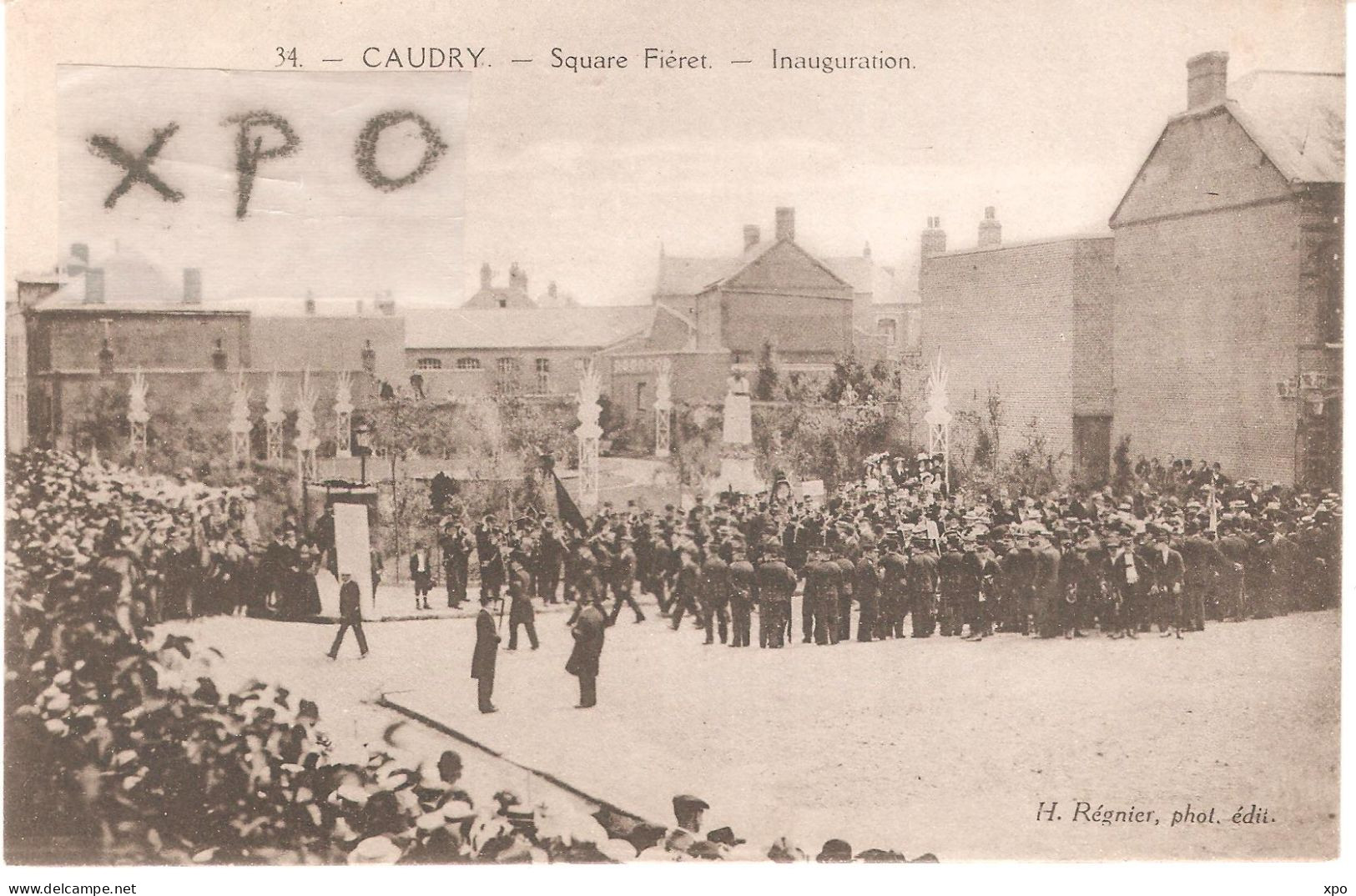 Caudry. Square Fievet. Inauguration. - Caudry