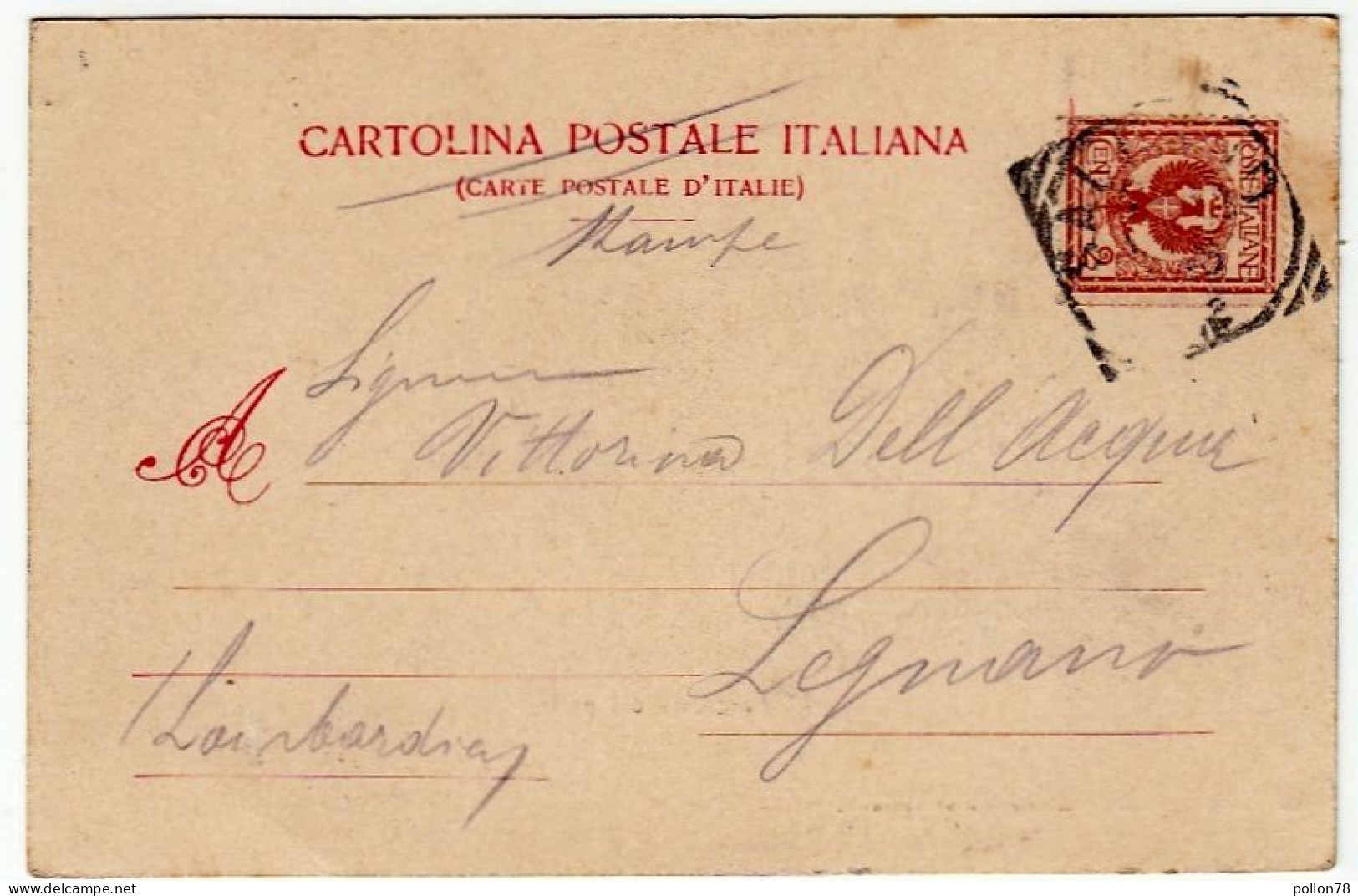 SALERNO - PANORAMA DEL PORTO - 1903 - NAVI - BARCHE - Vedi Retro - Formato Piccolo - Salerno