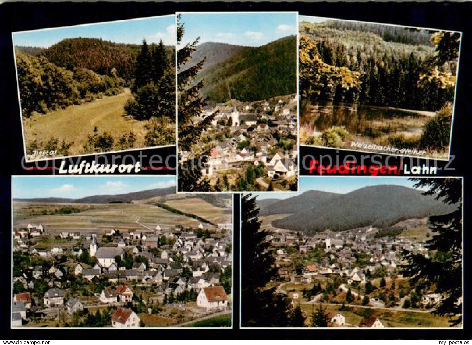 73673546 Feudingen Panorama Luftkurort Landschaft Ilsetal Weidelbacher Weiher Fe - Bad Laasphe