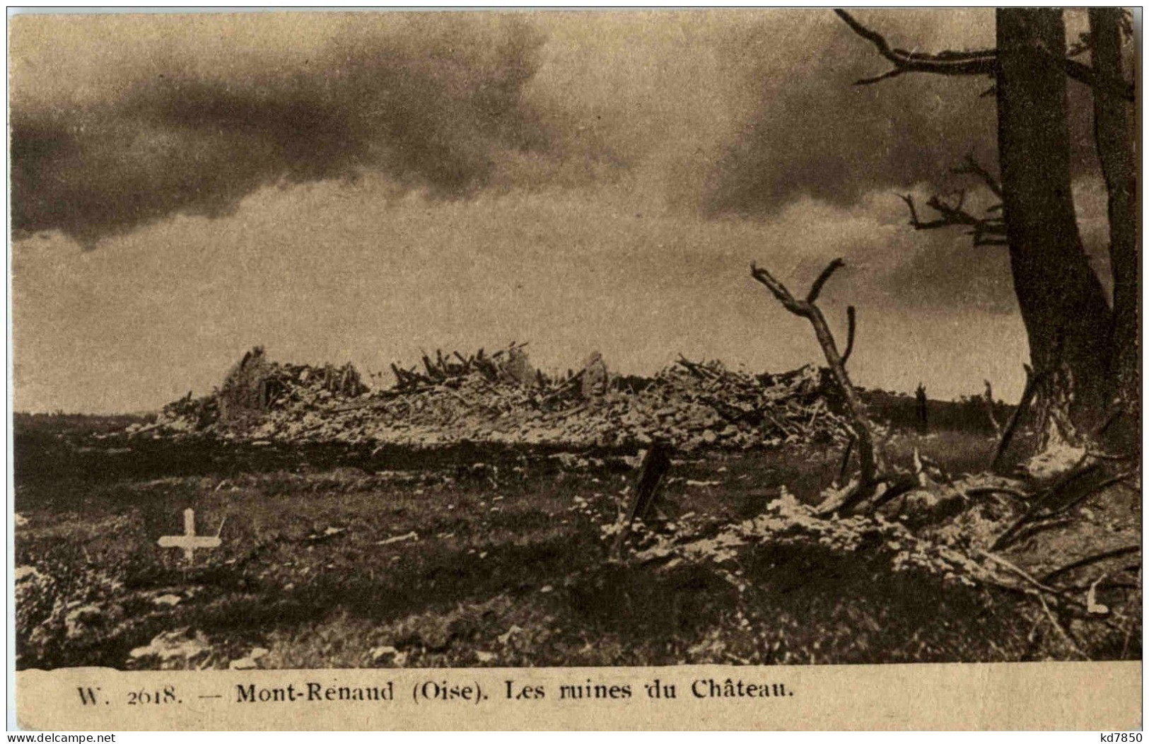 Mont Renaud - Les Ruines Du Chateau - Autres & Non Classés