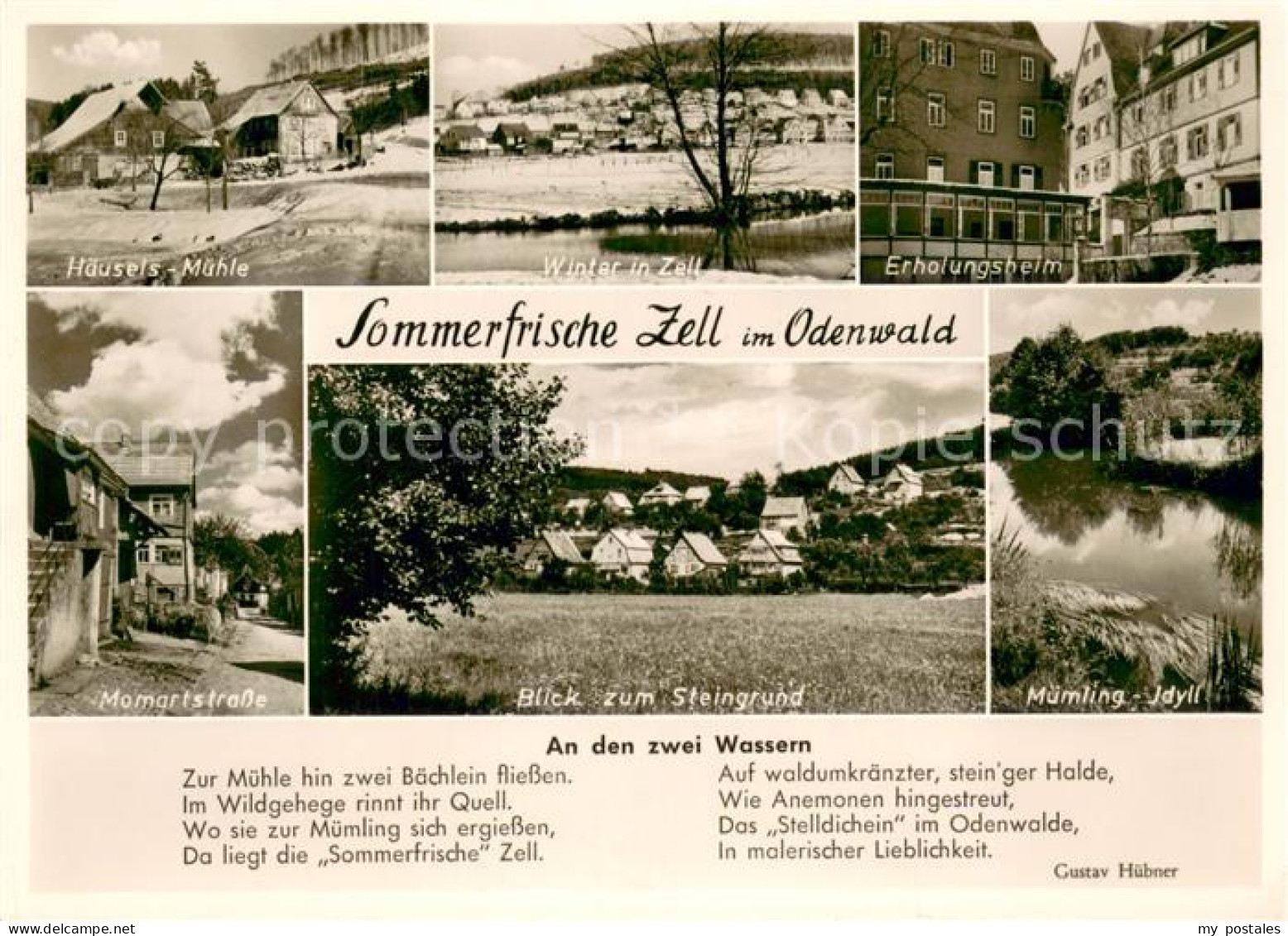 73673544 Zell Odenwald Haeusels Muehle Winterlandschaft Erholungsheim Momartstra - Bad König