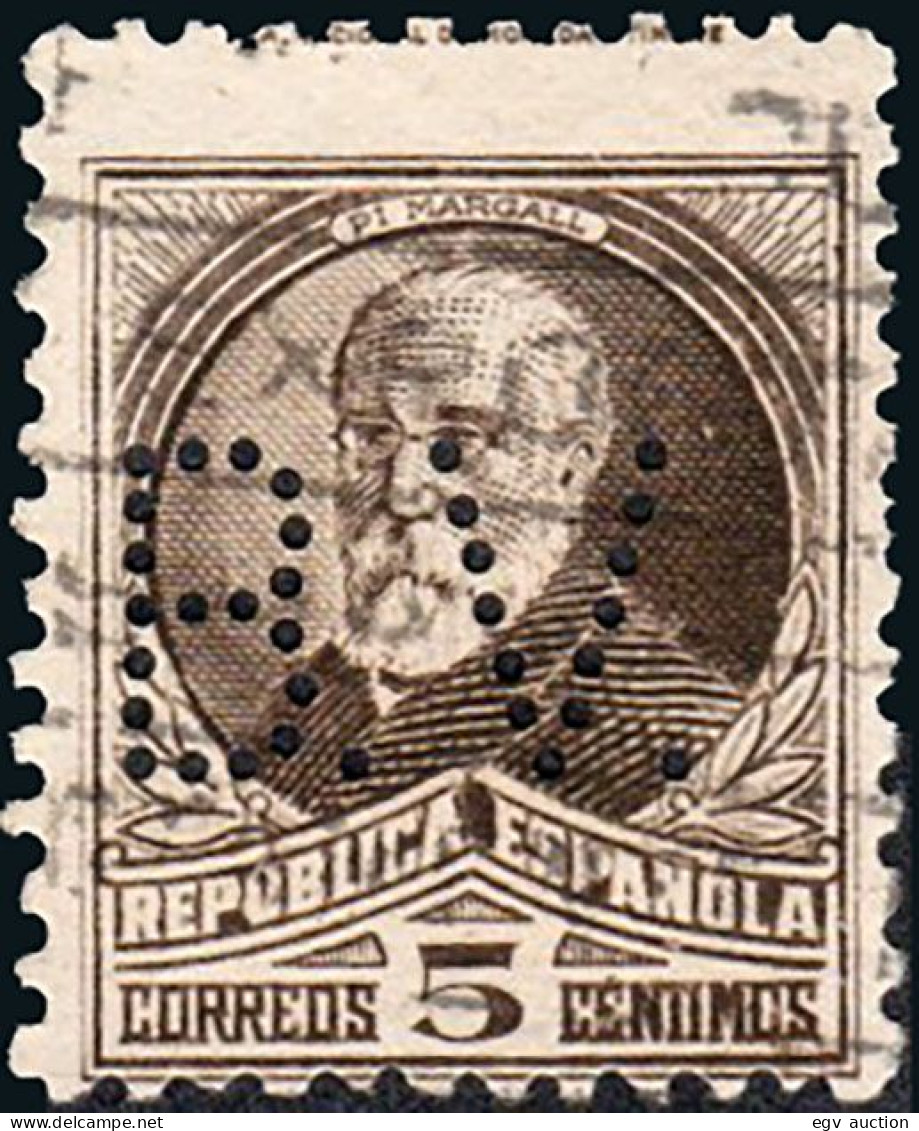 Madrid - Perforado - Edi O 663 - "B.V." (Banco) - Used Stamps