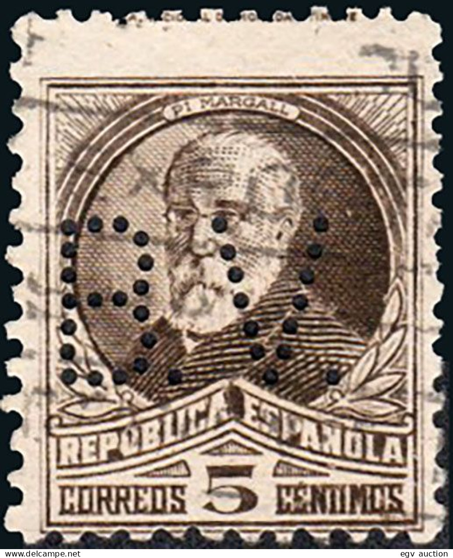 Madrid - Perforado - Edi O 663 - "B.V." (Banco) - Oblitérés