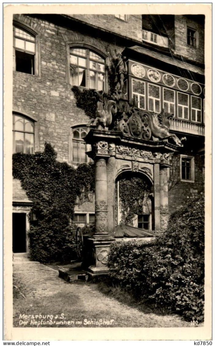 Merseburg - Der Neptunbrunnen - Merseburg