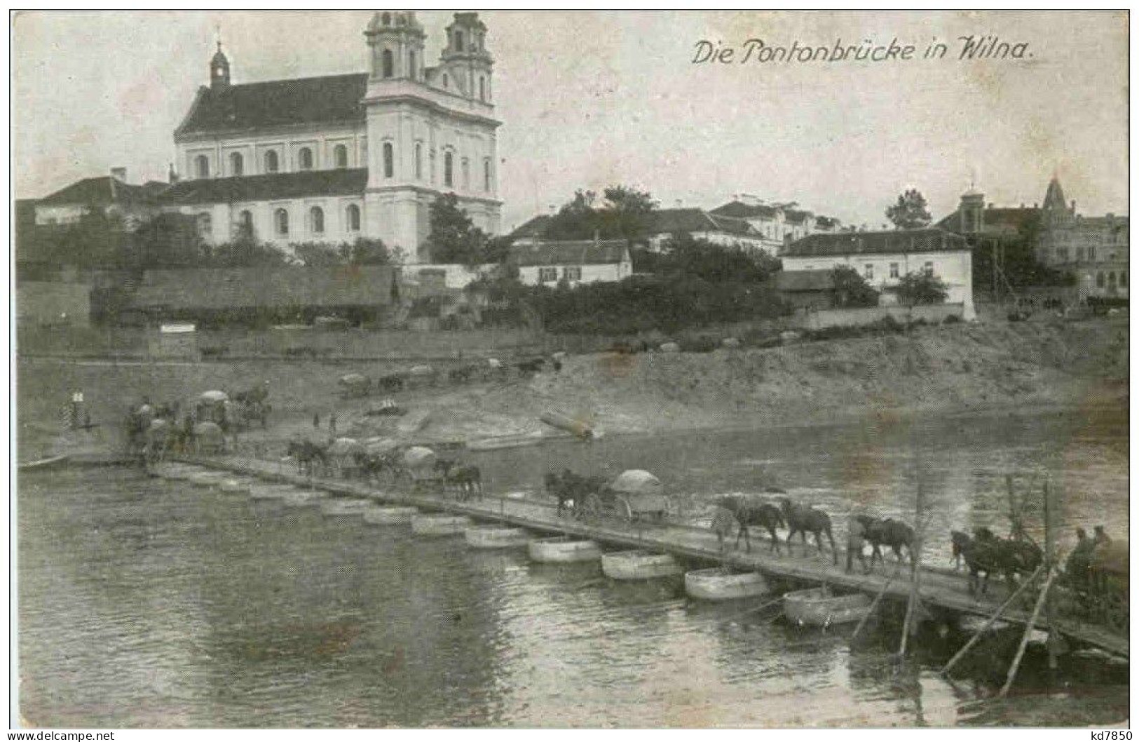 Wilna - Pontoonbrücke - Litouwen