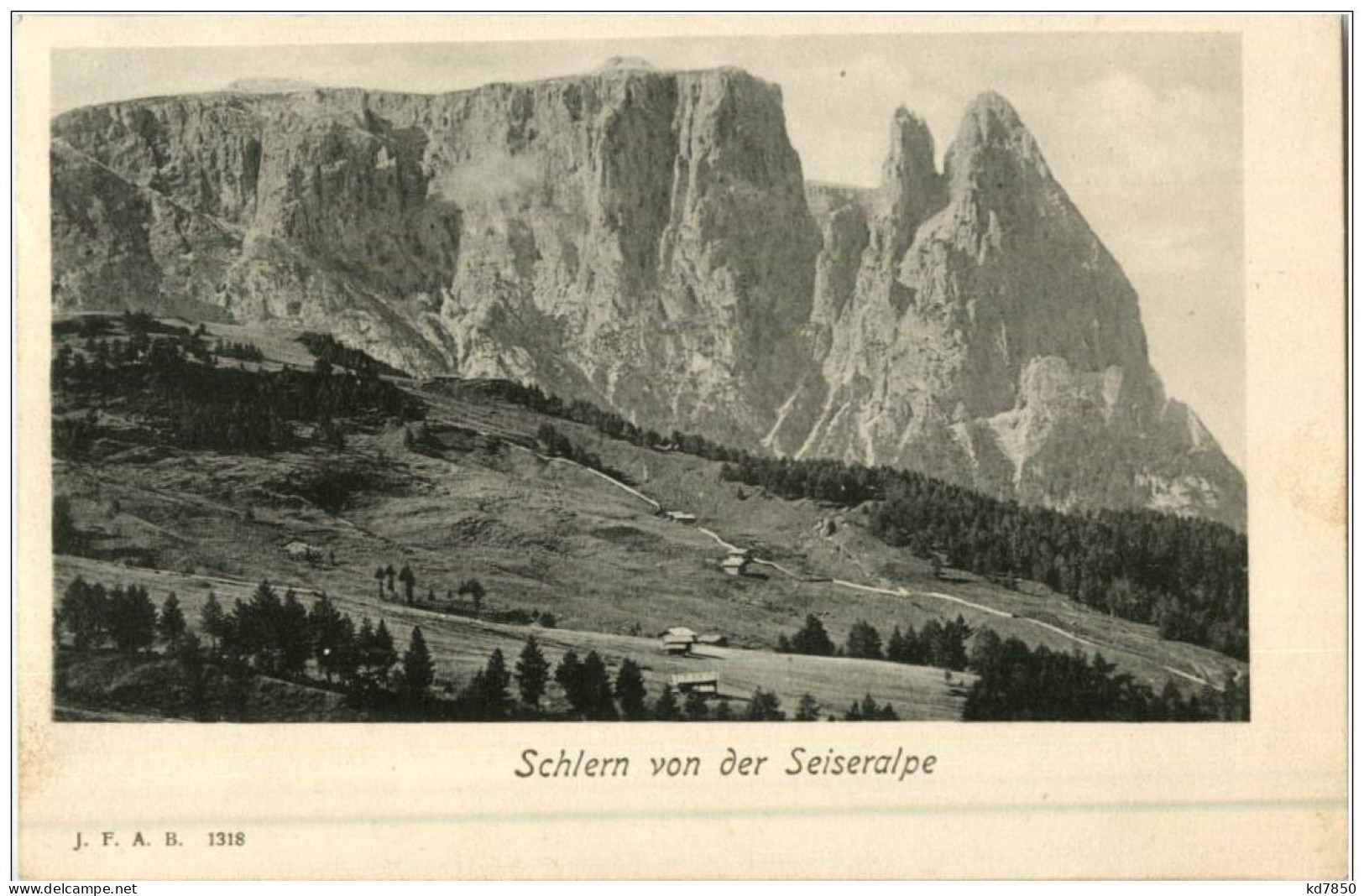 Schlern Von Der Seiseralpe - Andere & Zonder Classificatie