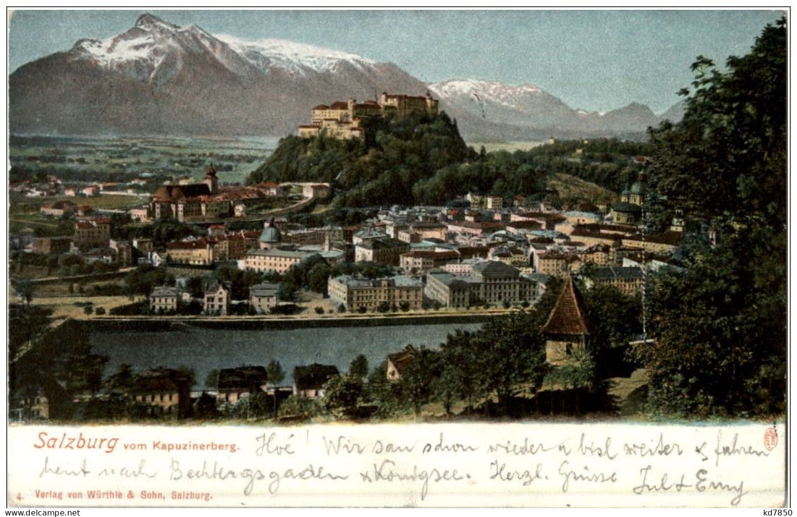 Salzburg Vom Kapuzinerberg - Salzburg Stadt