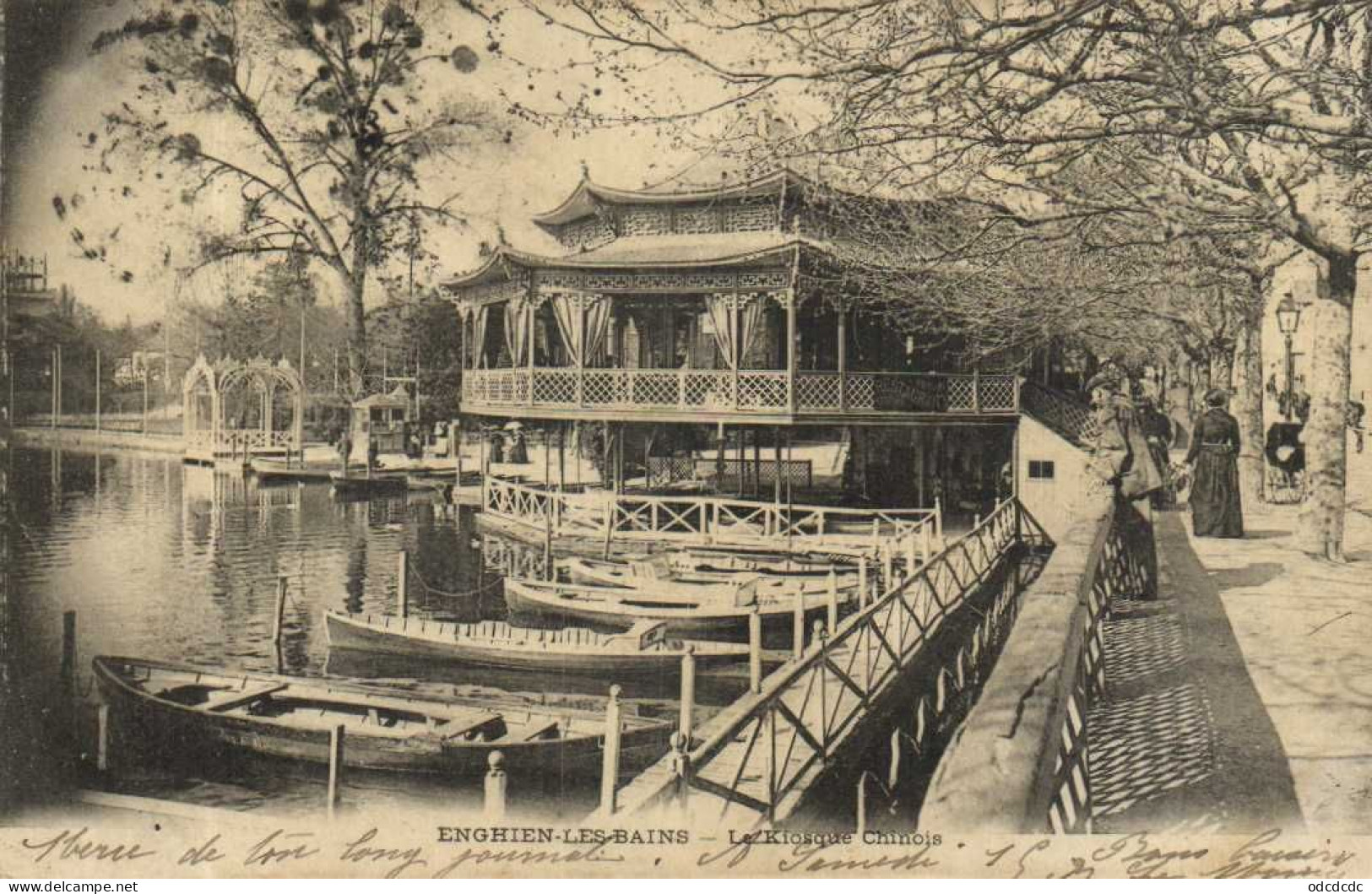 ENGHIEN LES BAINS Le Kiosque Chinois Animée Pionnière RV - Enghien Les Bains