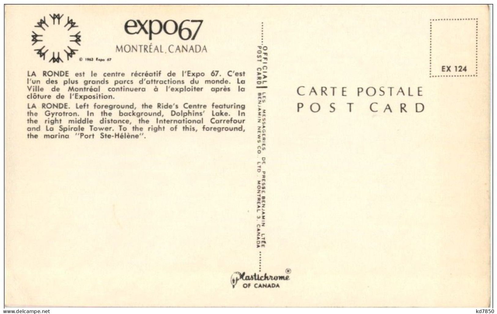 Montreal - Expo 67 - Altri & Non Classificati