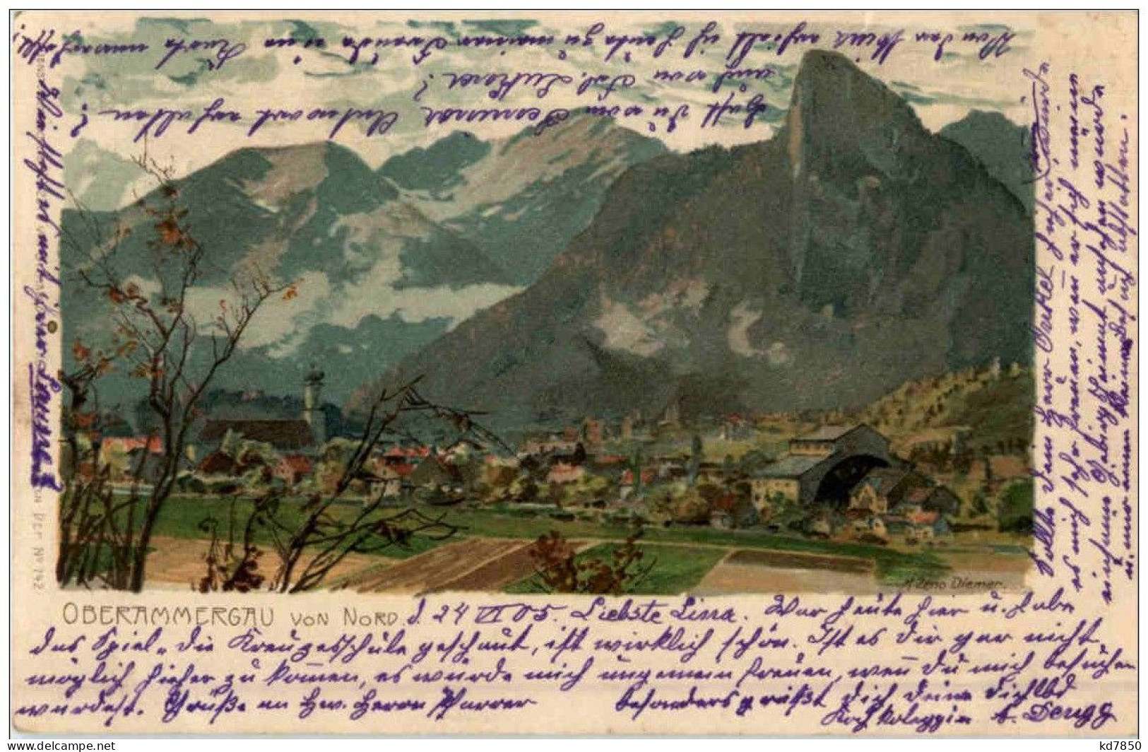 Oberammergau - Litho - Oberammergau