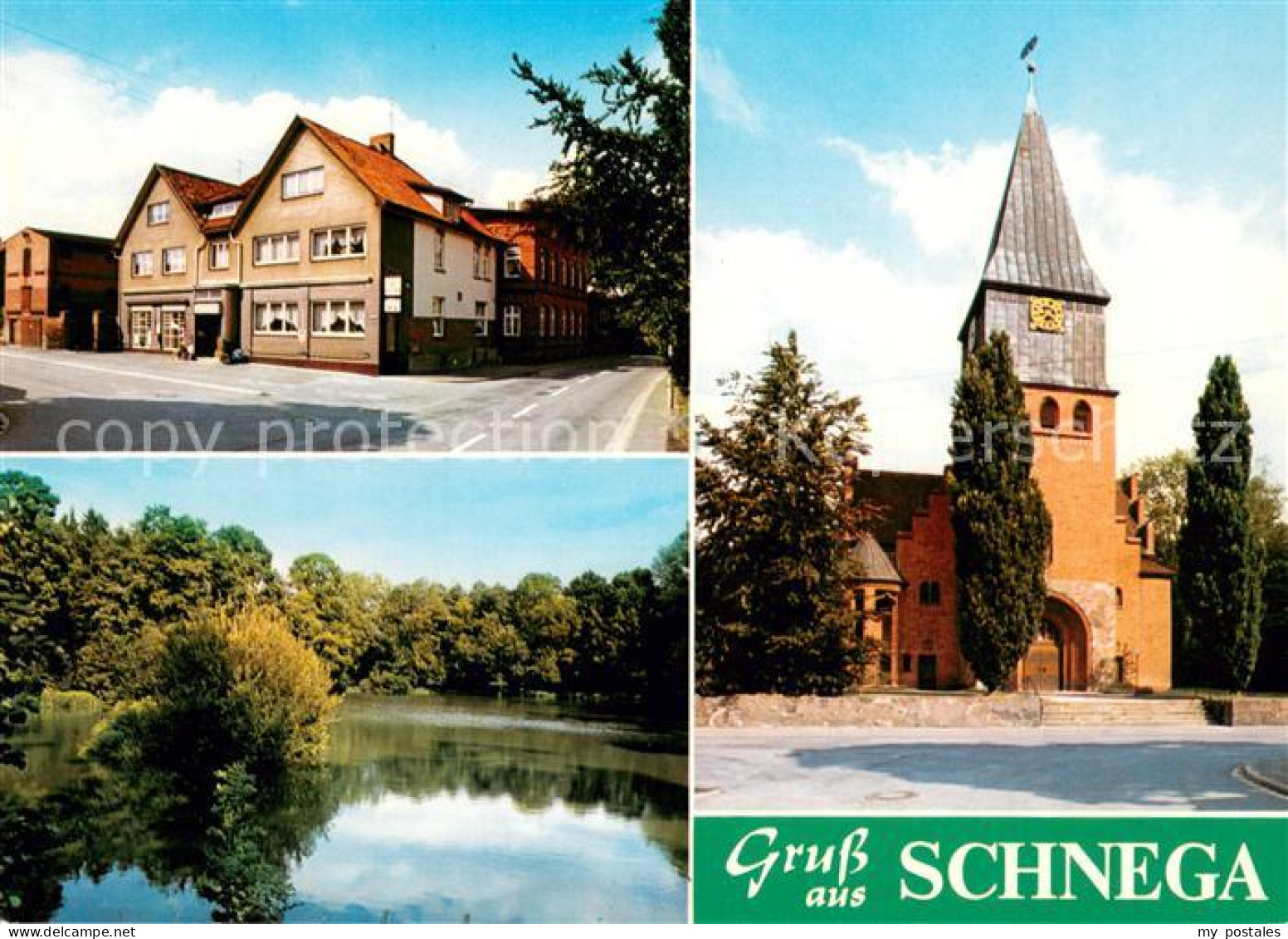 73673490 Schnega Lebensmittelgeschaeft Gasthof Pension Kirche Partie Am Wasser S - Other & Unclassified