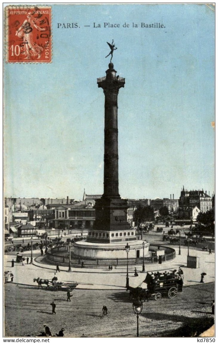 Paris - La Place De La Bastille - Other & Unclassified