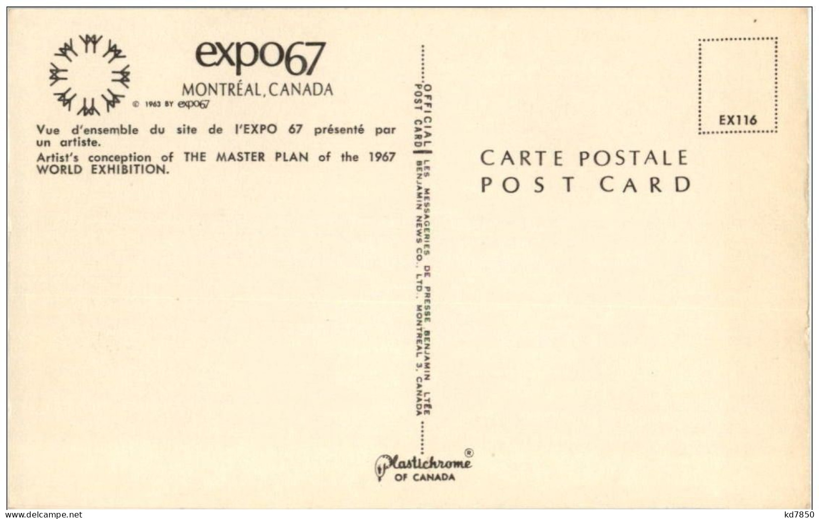 Montreal - Expo 67 - Andere & Zonder Classificatie