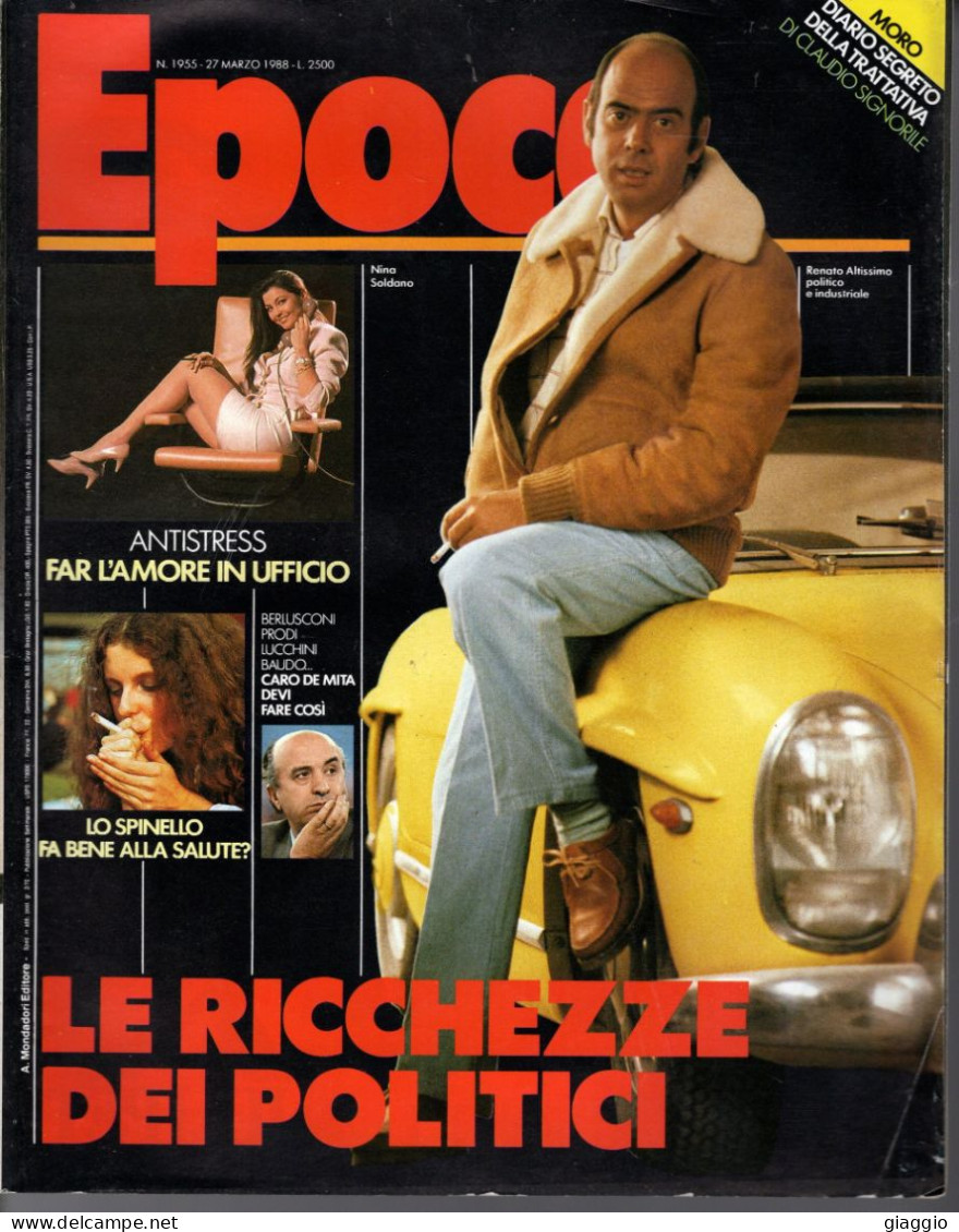 °°° RIVISTA EPOCA N° 1955 DEL 27 MARZO 1988 °°° - Andere & Zonder Classificatie