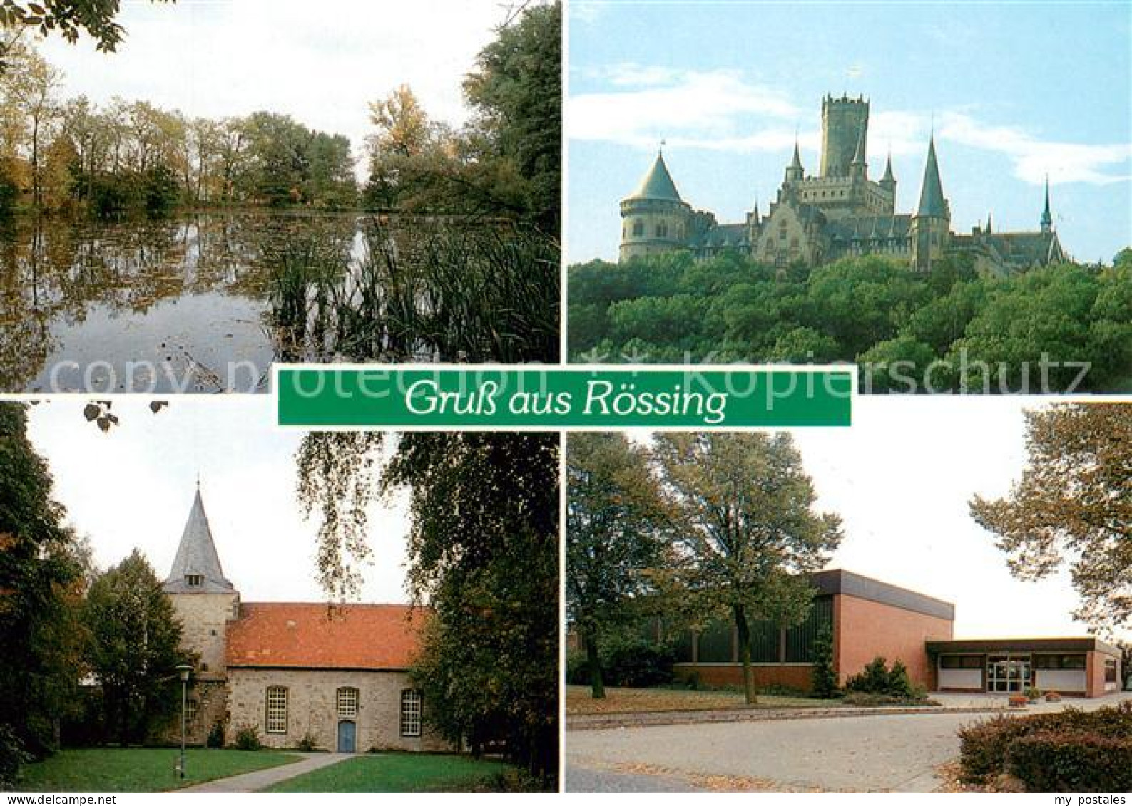 73673477 Roessing Teich Schloss Kirche Schule Roessing - Other & Unclassified