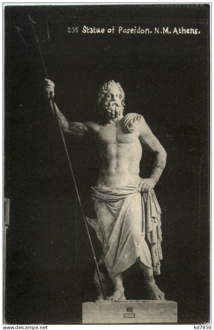 Athenes- Statue Of Poseidon - Griekenland