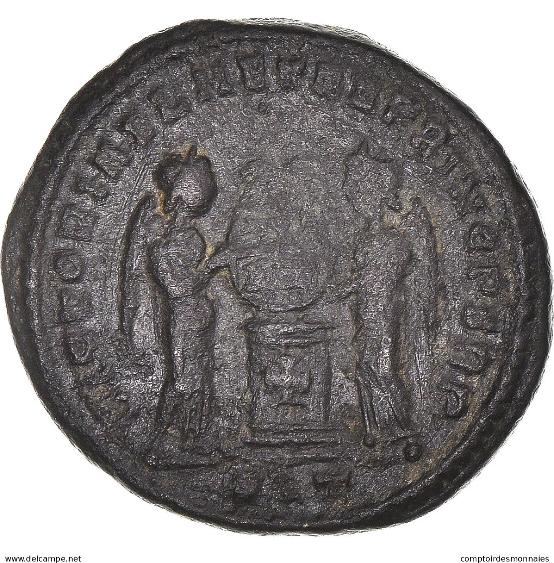 Monnaie, Constantin I, Follis, 307/310-337, Ticinum, TB, Cuivre - The Christian Empire (307 AD Tot 363 AD)