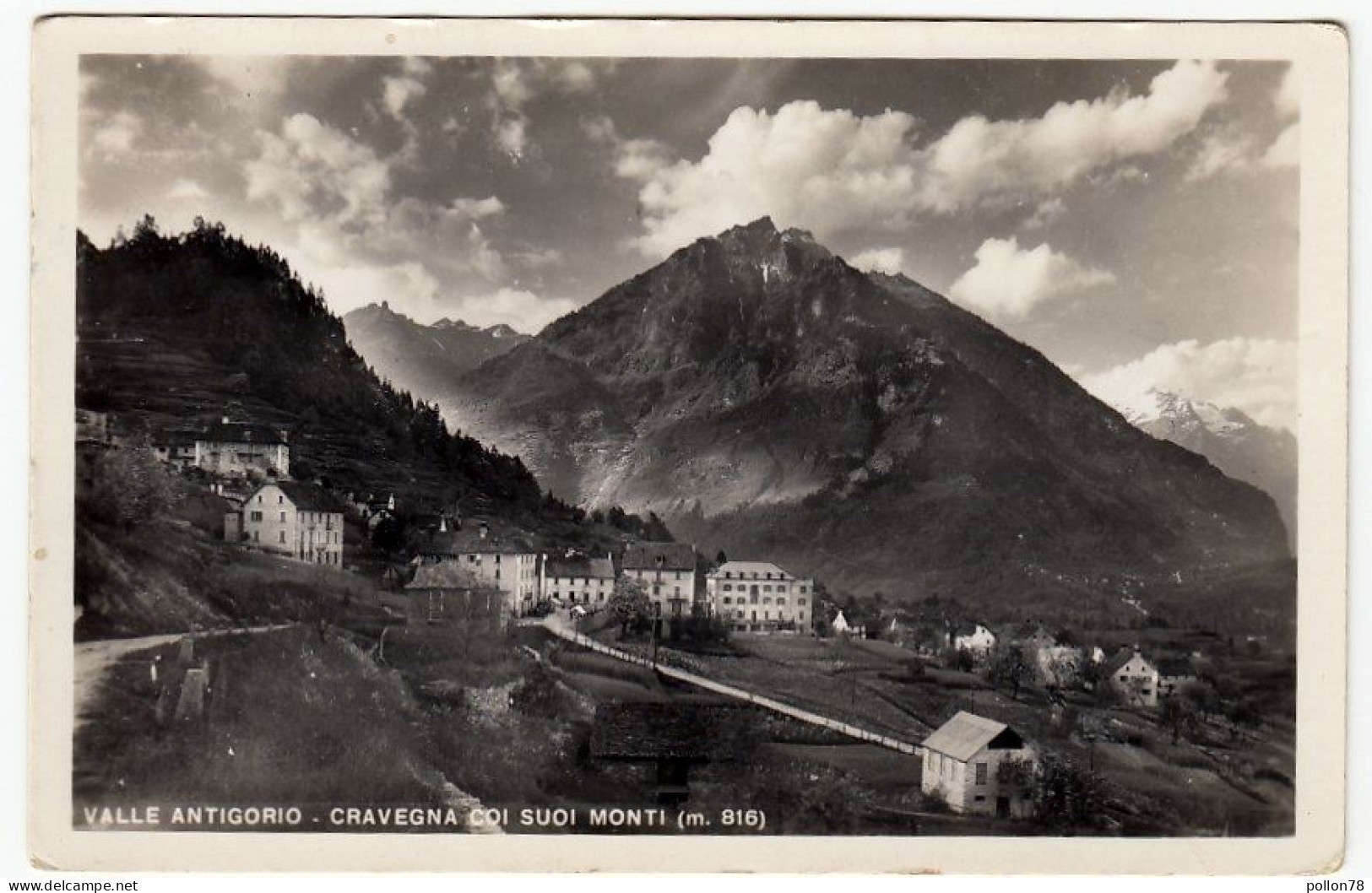 VALLE ANTIGORIO - CRAVEGNA COI SUOI MONTI - VERBANIA - 1949 - Formato Piccolo - Verbania