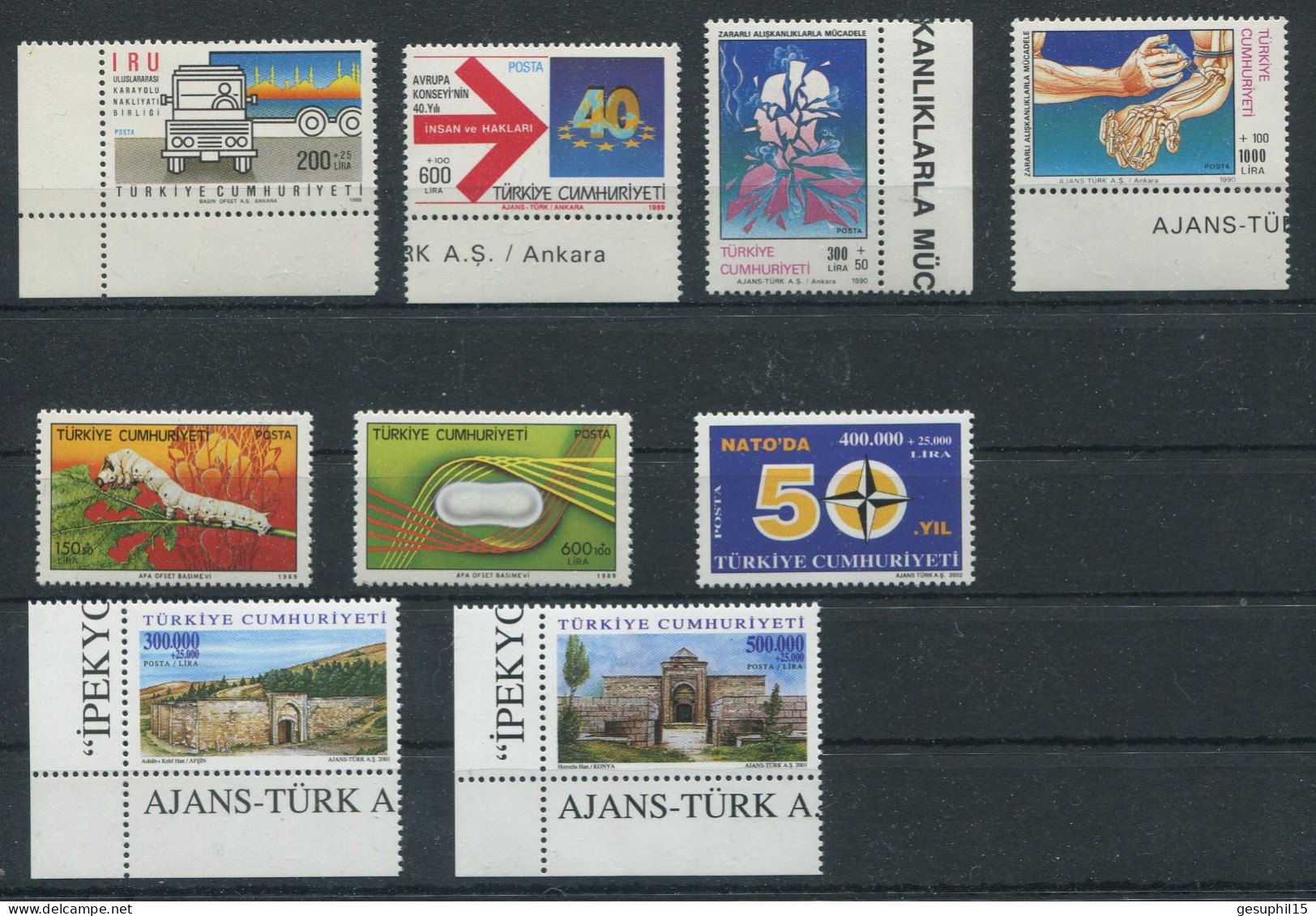 TÜRKEI / Kleines Lot Postfrischer Marken / Michelwert: € 12,30 - Colecciones & Series