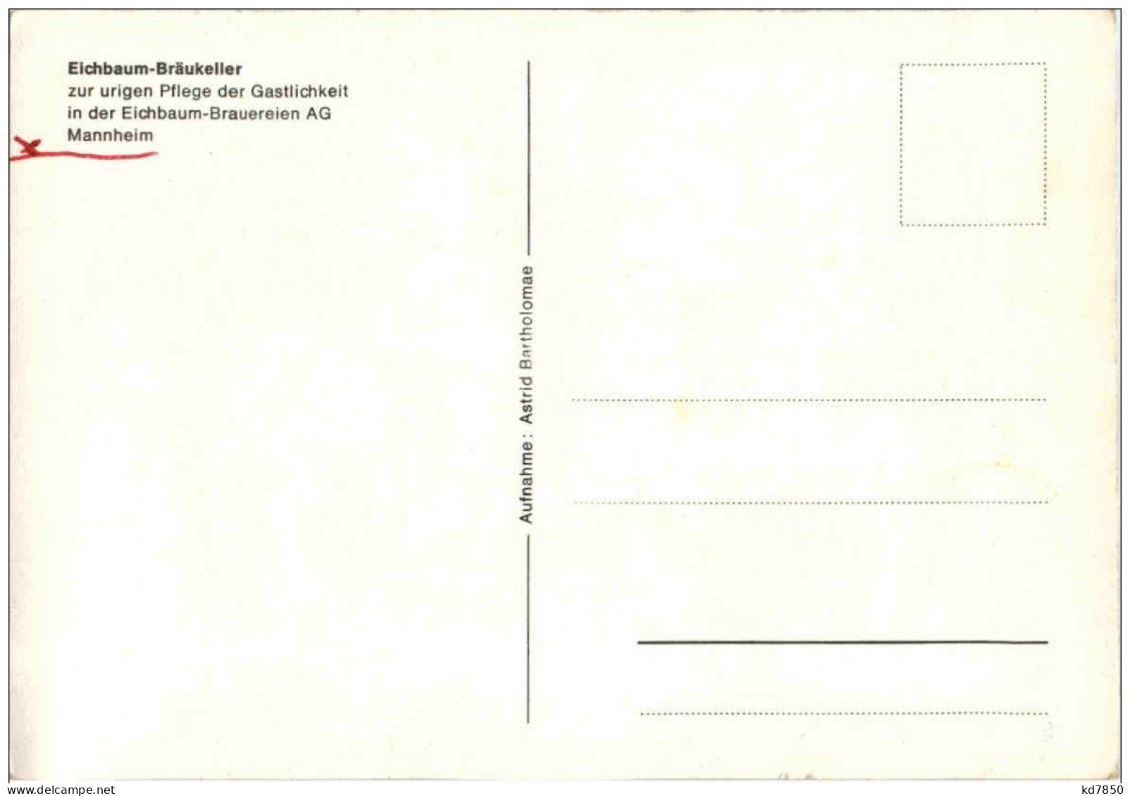 Mannheim - Eichbaum Bräukeller - Mannheim