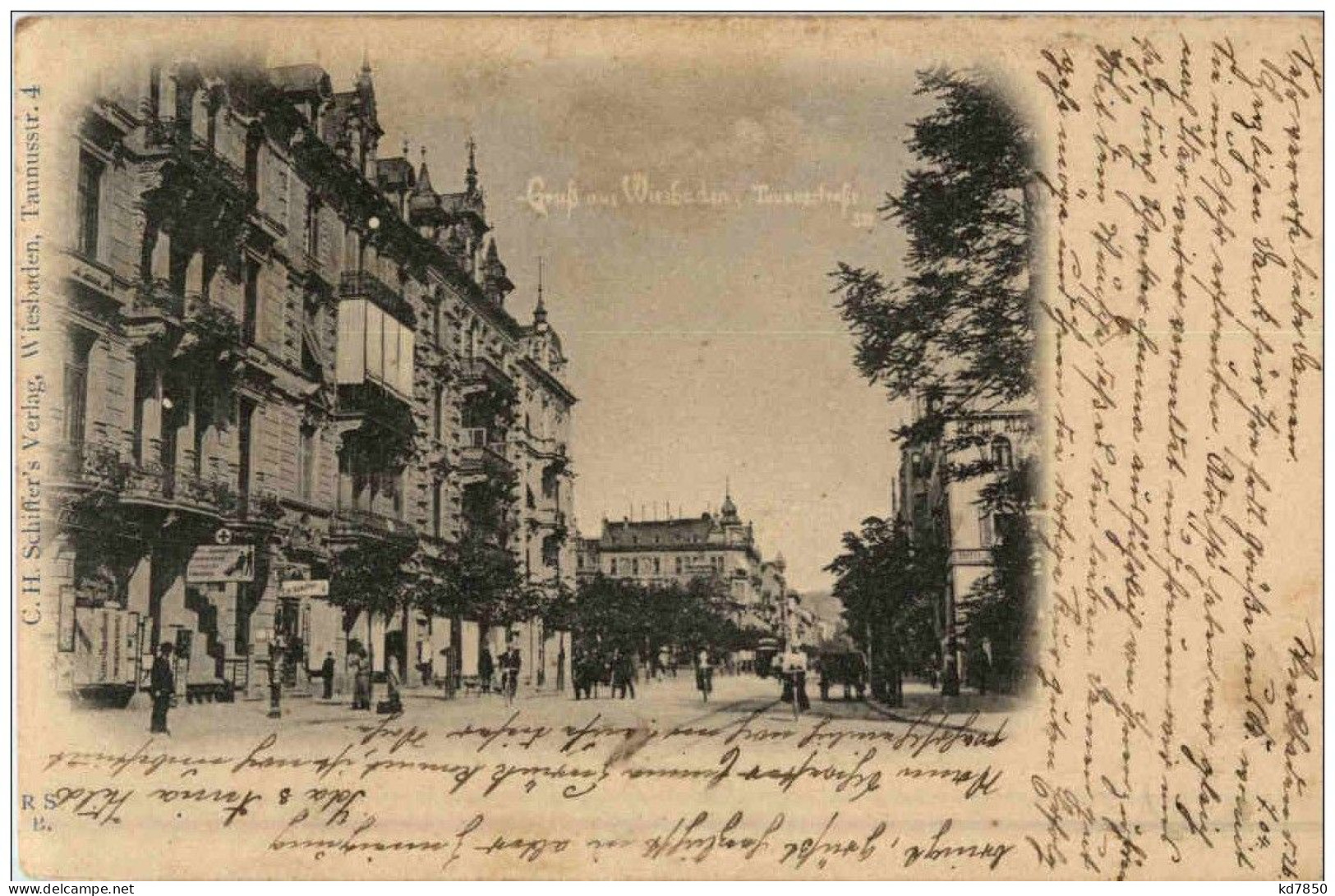 Gruss Aus Wiesbaden - Taunusstrasse - Wiesbaden