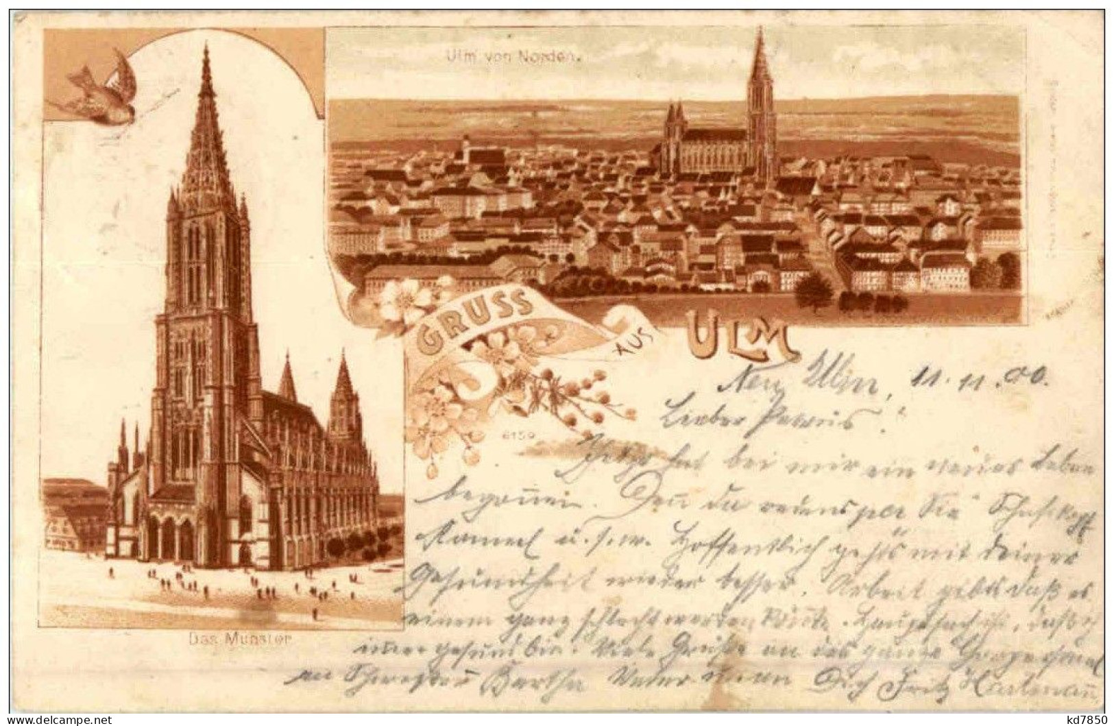 Gruss Aus Ulm - Litho - Ulm