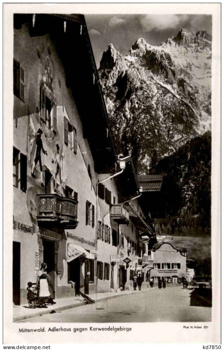 Mittenwald - Adlerhaus Gegen Karwendelgebrige - Mittenwald