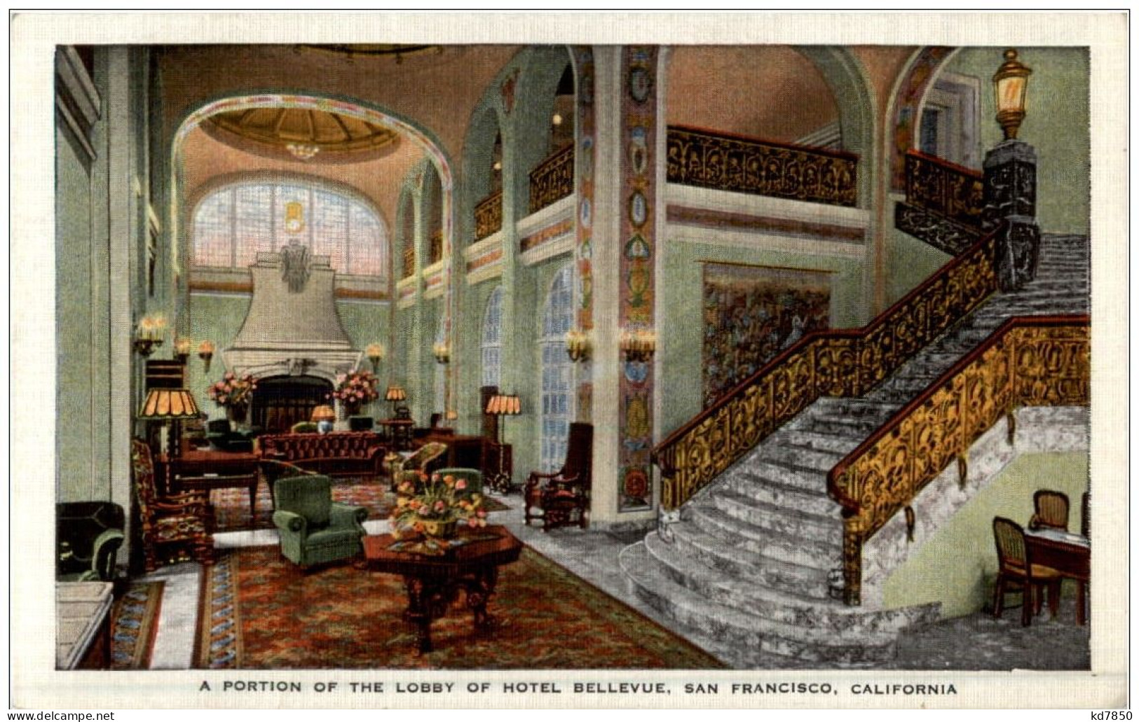 San Francisco - Lobby Of Hotel Bellevue - San Francisco