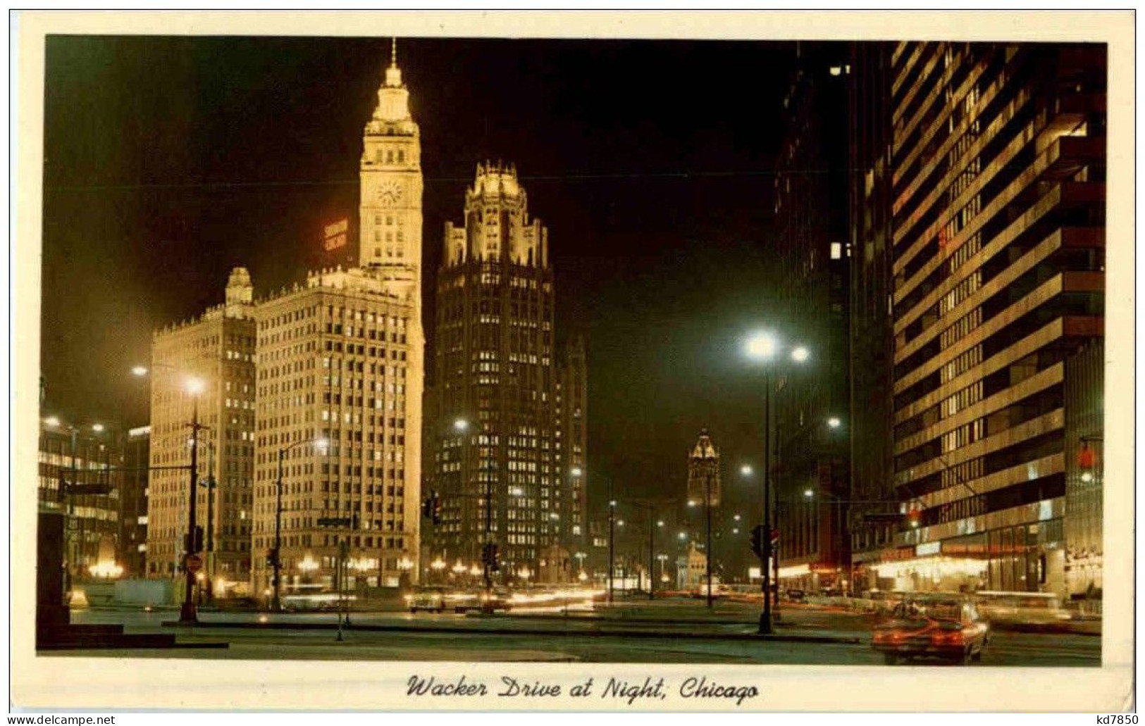 Chicago - Wacker Drive At Night - Chicago