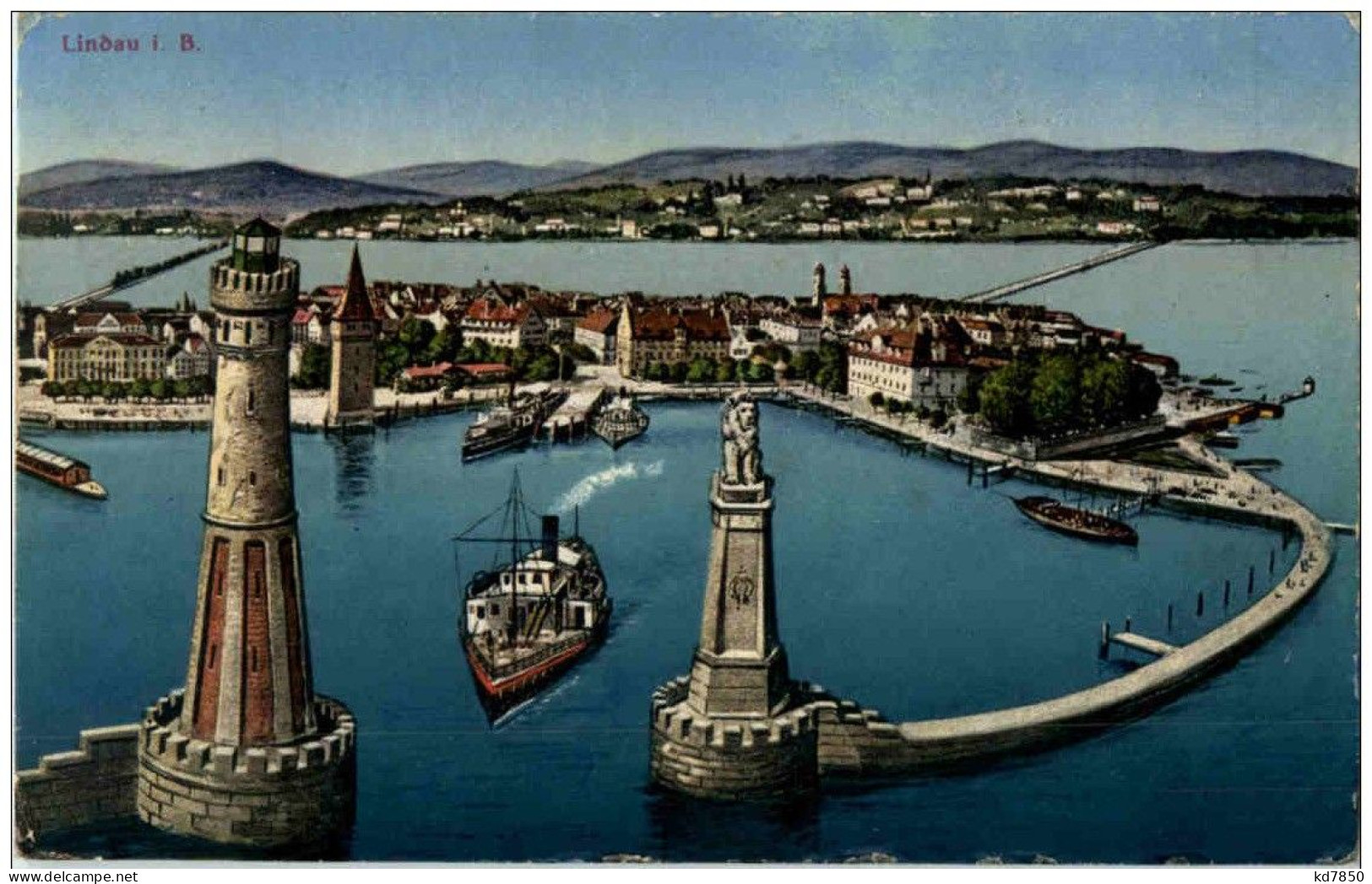 Lindau - Hafeneinfahrt - Lindau A. Bodensee