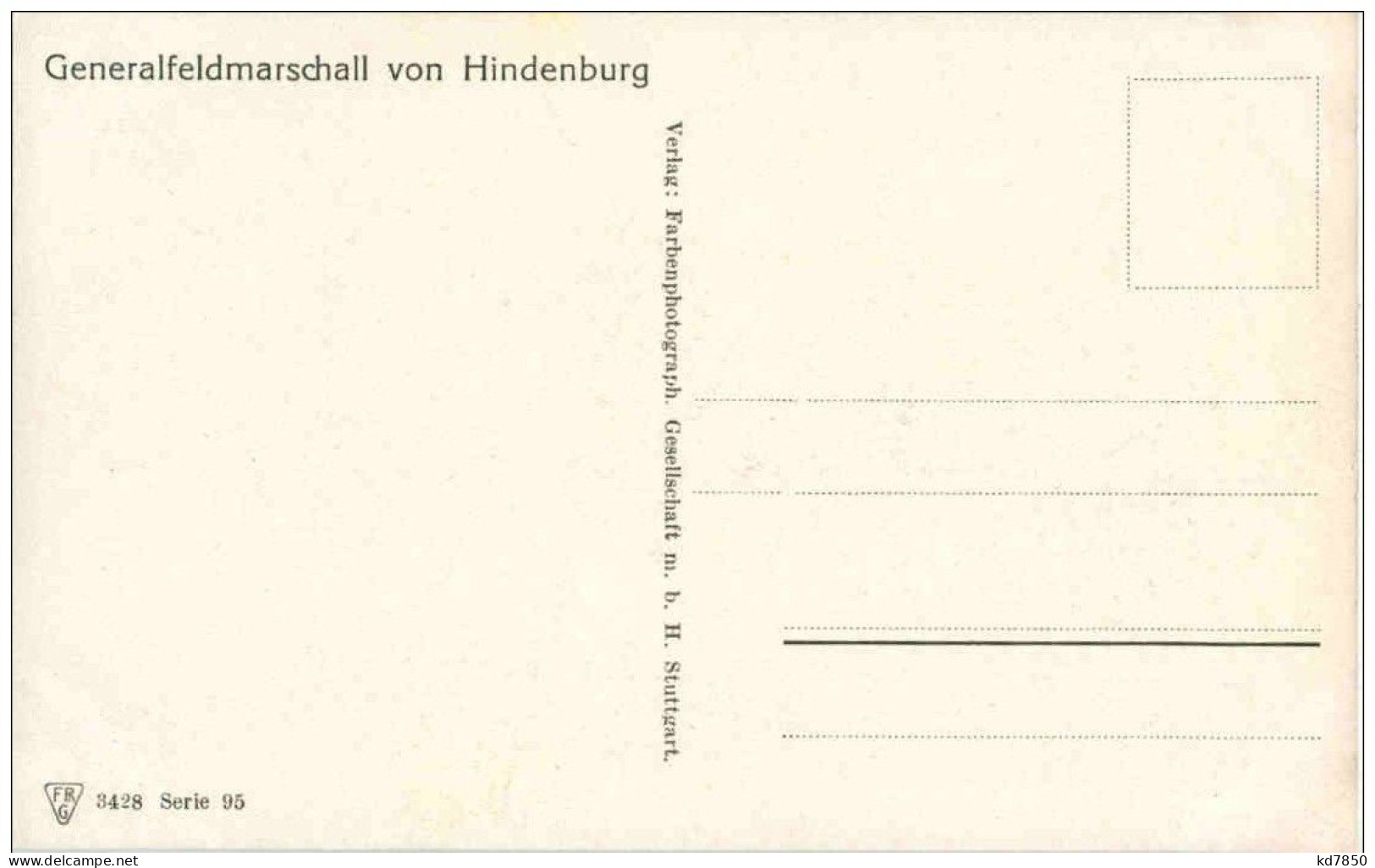 Generalfeldmarschall Von Hindenburg - Personen