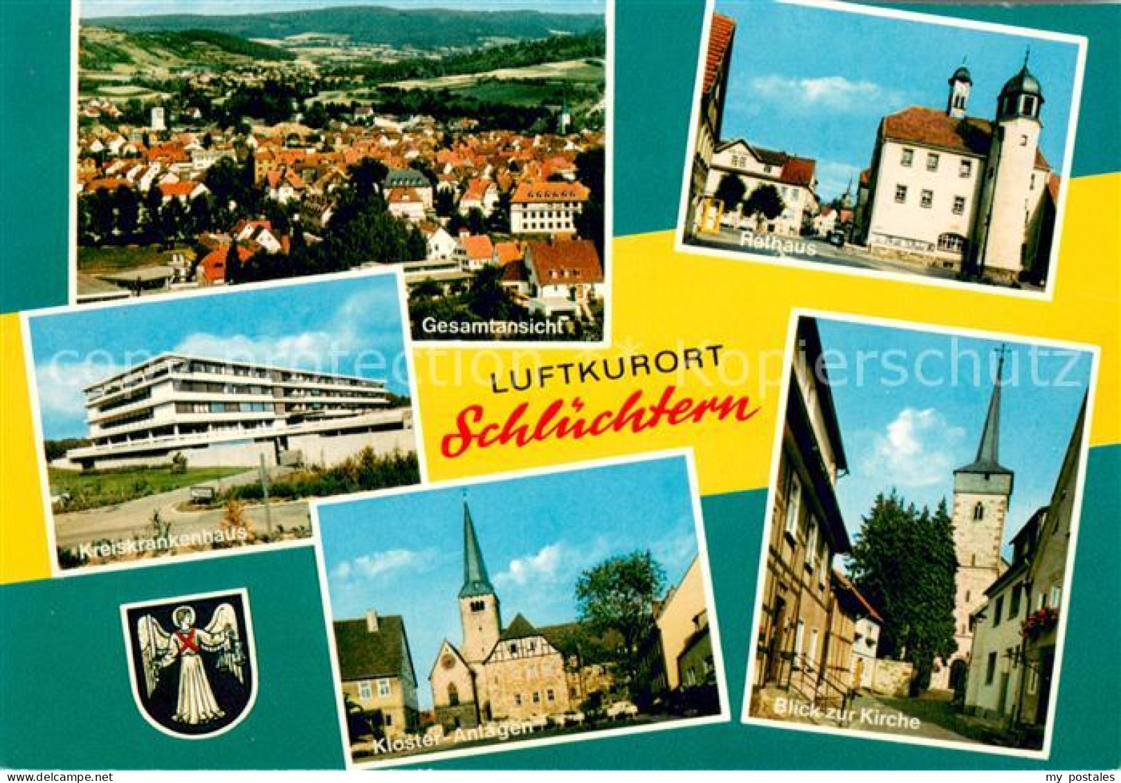 73673412 Schluechtern Gesamtansicht Luftkurort Rathaus Krankenhaus Kloster Kirch - Schluechtern