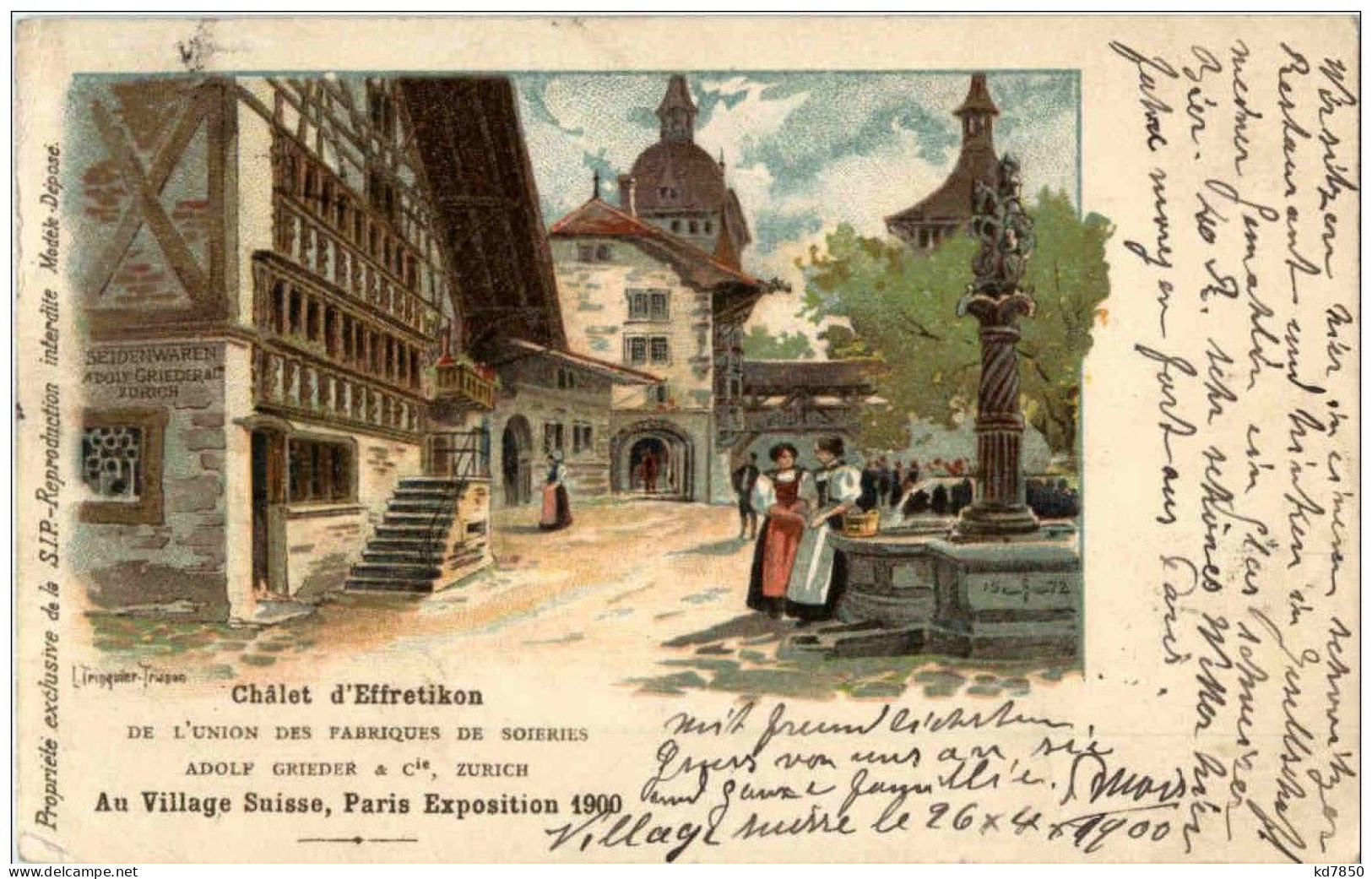 Exposition 1900 - Chalet D Effretikon - Litho - Ausstellungen