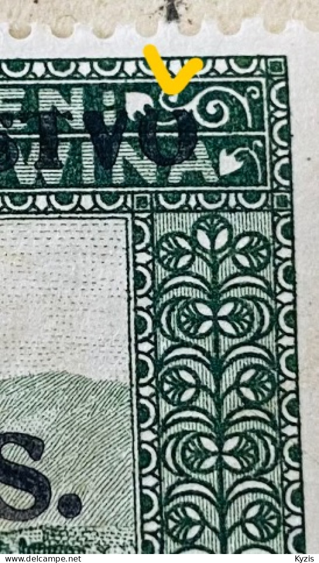 YOUGOSLAVIE - 1919 SHS BOSNA - BOSNIA & H. - ERREUR SURCHARGE - Unused Stamps