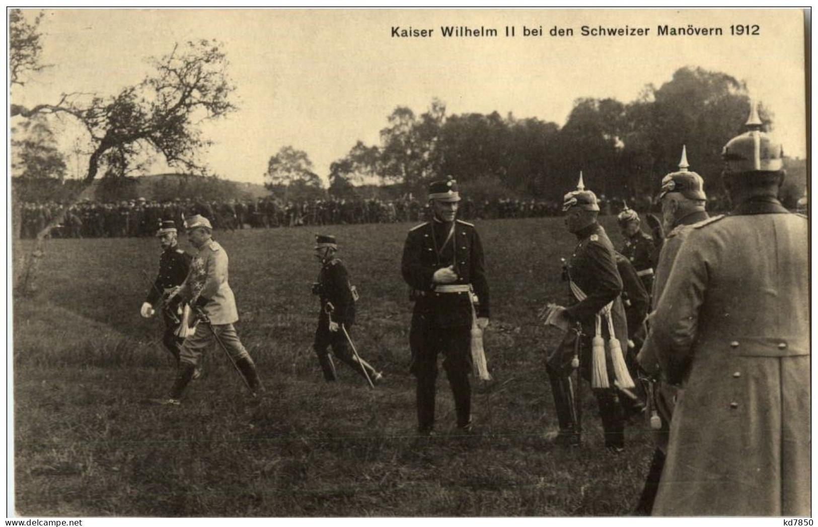 Deutsch Schweizer Manöver 1912 Kaiser Wilhelm II - Manoeuvres