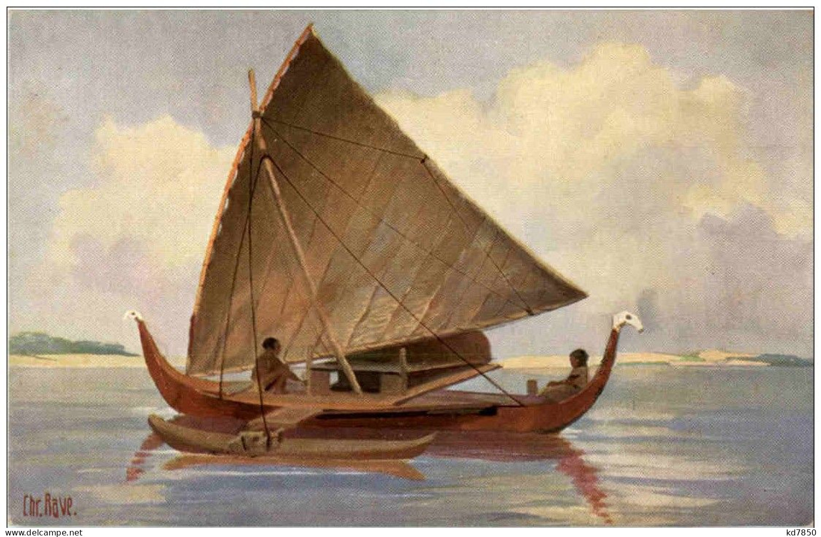 Fischerboot Von Der Insel Jap - Yap - Other & Unclassified