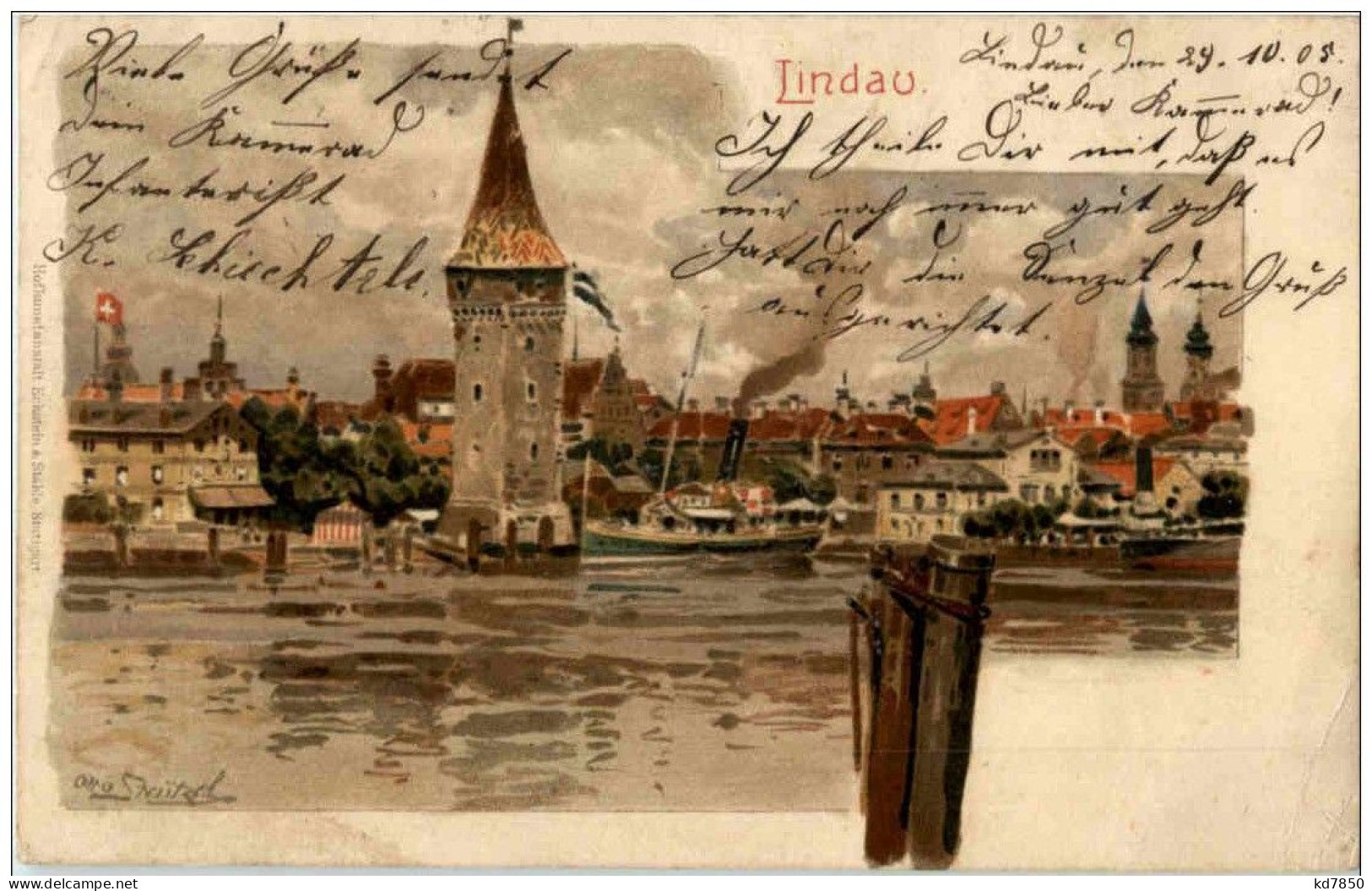 Lindau - Litho - Lindau A. Bodensee