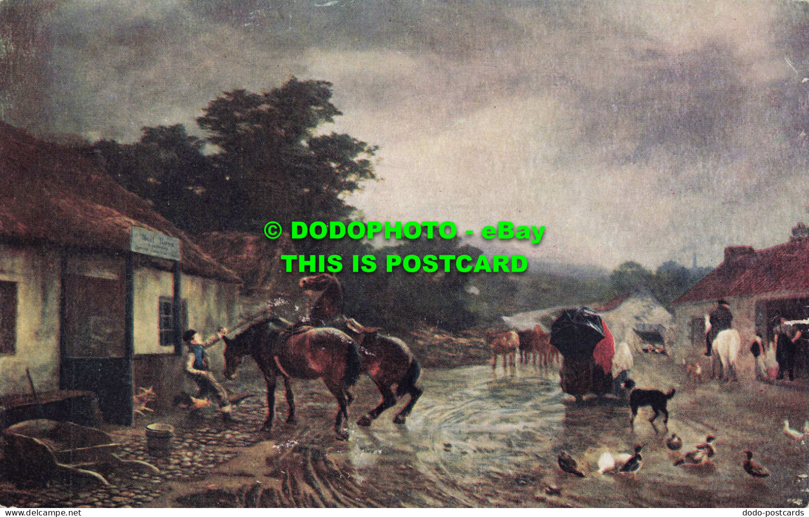 R562001 London. County Council. Reward Card. A Rainy Day. Tate Gallery. Peter Gr - Sonstige & Ohne Zuordnung