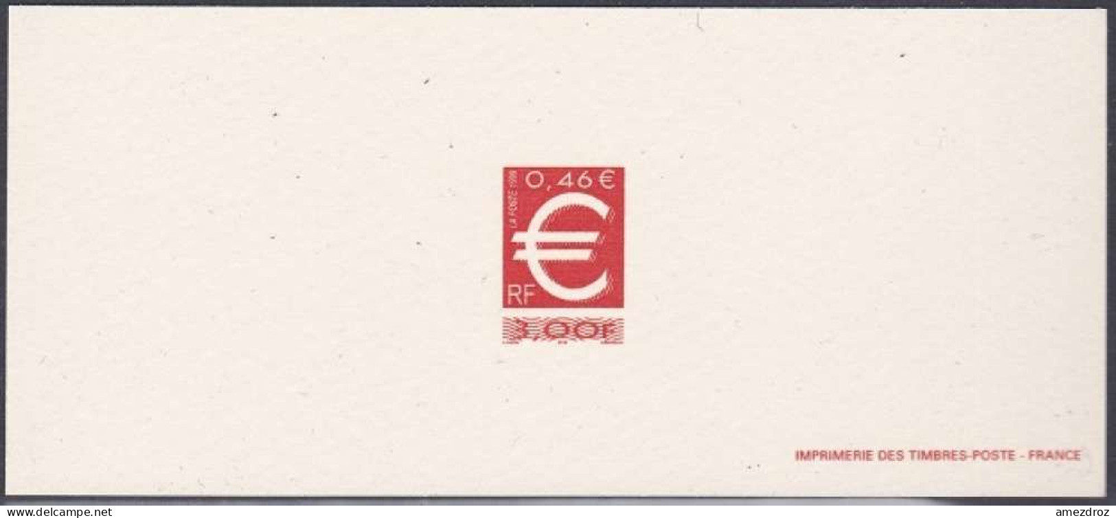 France Gravure Officielle 1999 Euro (3) - Documents Of Postal Services