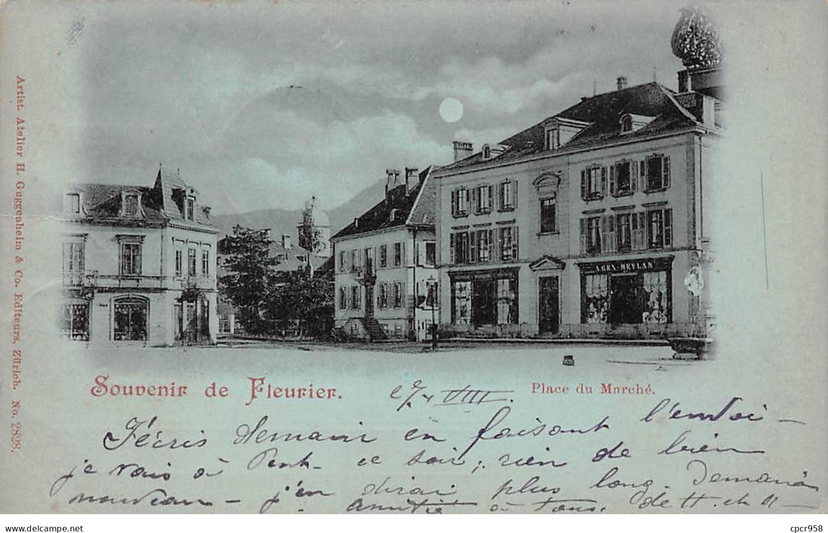 Suisse - N°72630 - Souvenir De FLEURIER - Place Du Marché - Fleurier